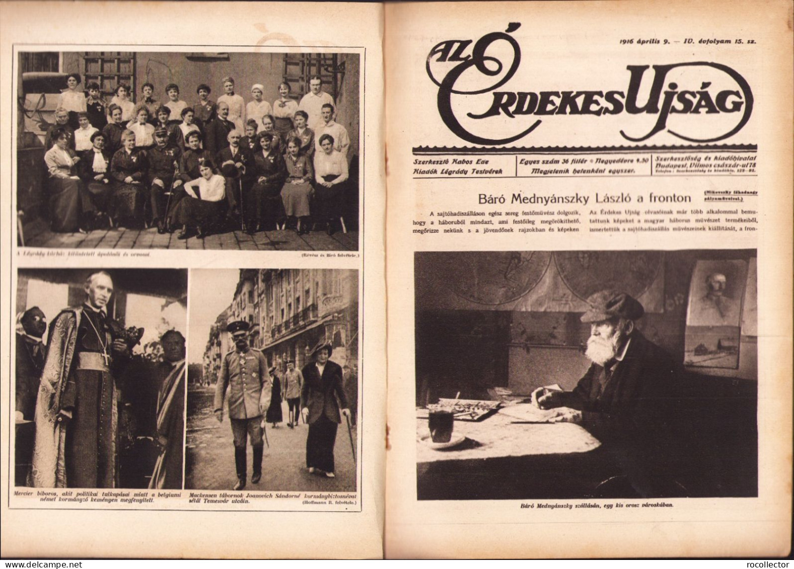 Az Érdekes Ujság 15/1916 Z458N - Géographie & Histoire