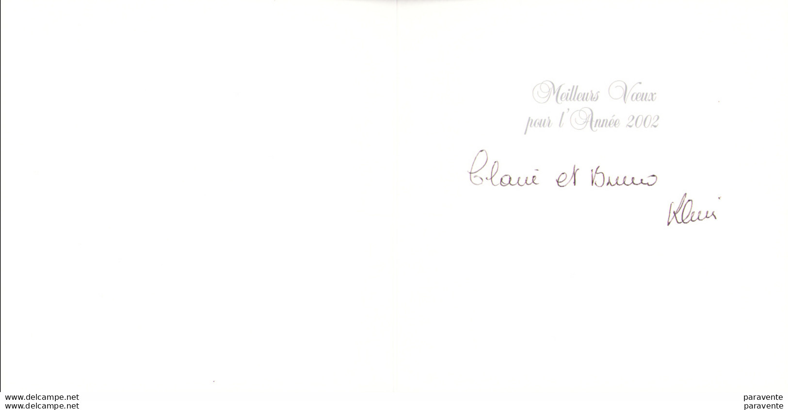LOISEL : Carte De Vœux KLEIN 2002 - Loisel