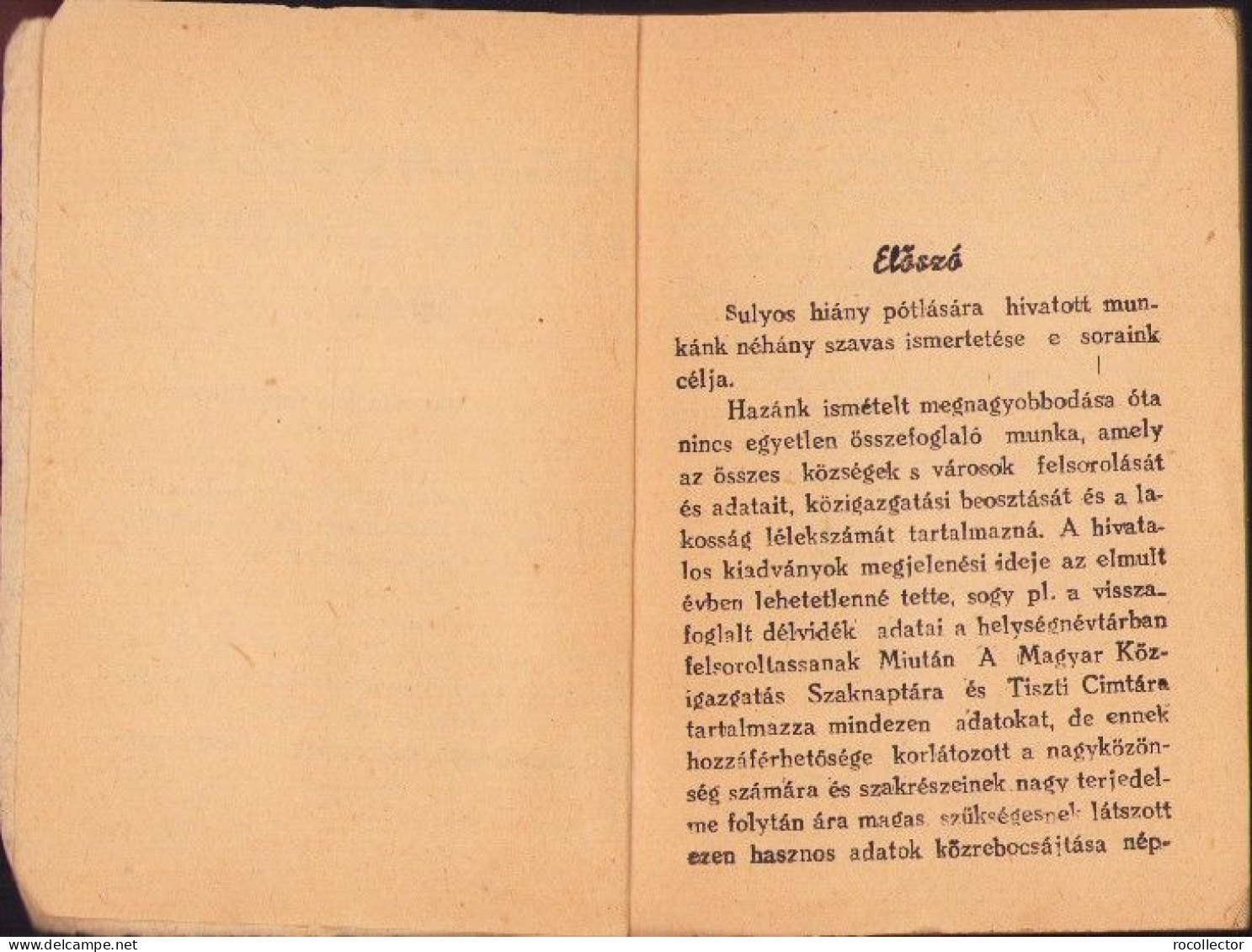 Magyarország Helység Cimtára 1942 657SPN - Livres Anciens