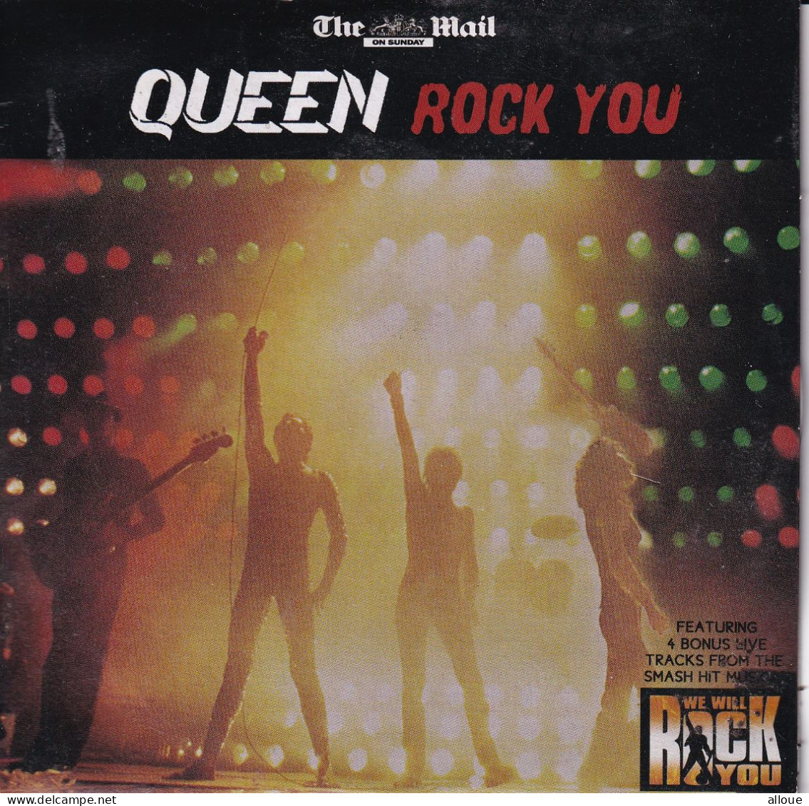 QUEEN - CD PROMO SUNDAY MAIL - POCHETTE CARTON 14 TRACKS LIVE - Autres - Musique Anglaise