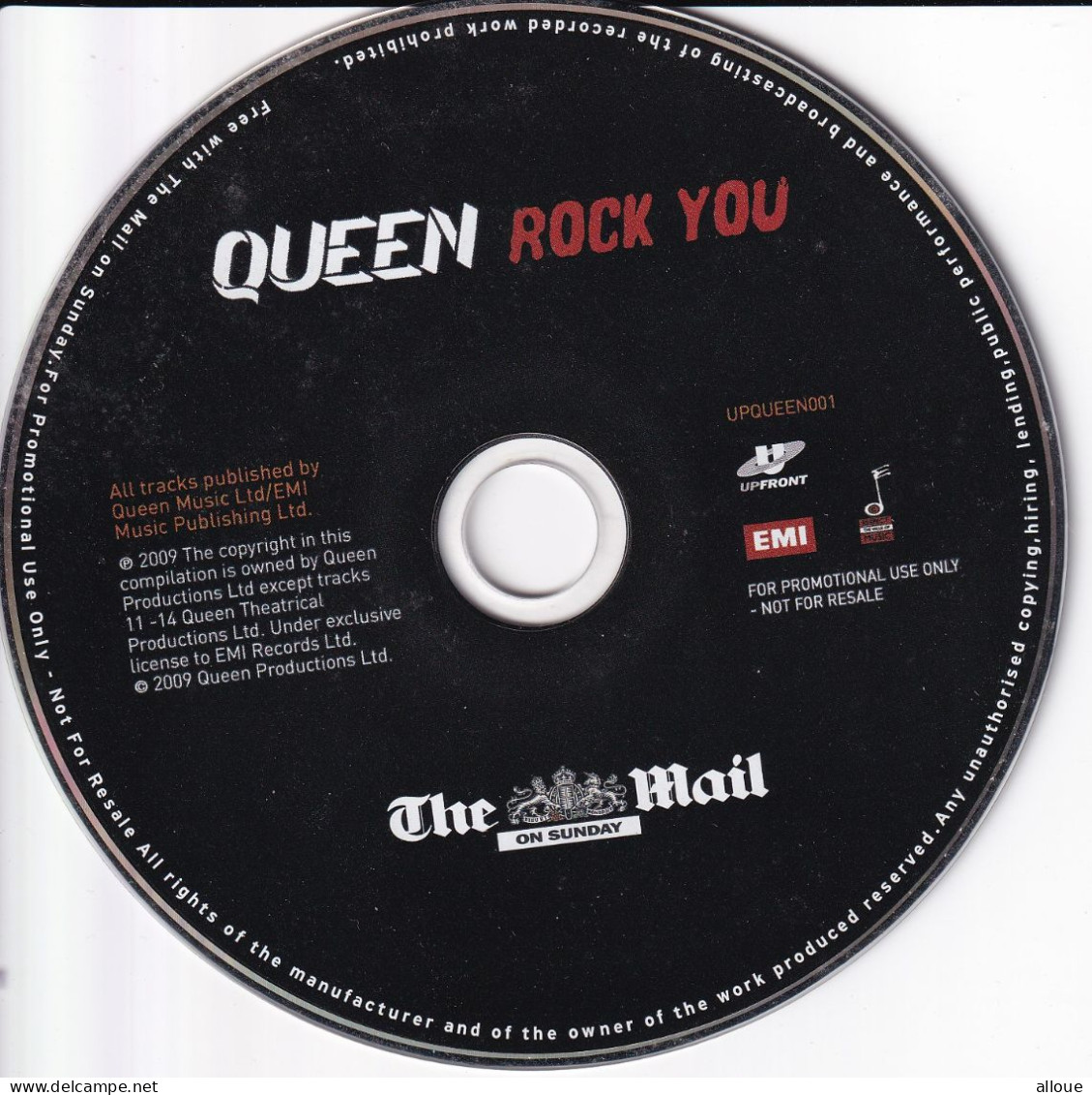QUEEN - CD PROMO SUNDAY MAIL - POCHETTE CARTON 14 TRACKS LIVE - Other - English Music