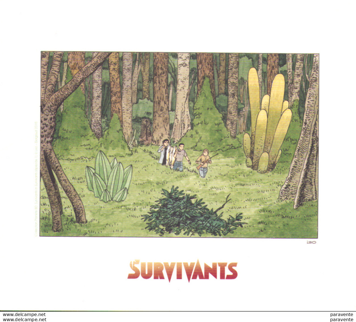 LEO : Exlibris PLANETE BD Pour SURVIVANTS - Illustrators J - L
