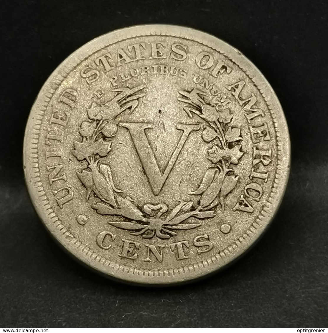 5 CENTS LIBERTY NICKEL Avec CENTS 1889 USA - 1883-1913: Liberty (Liberté)