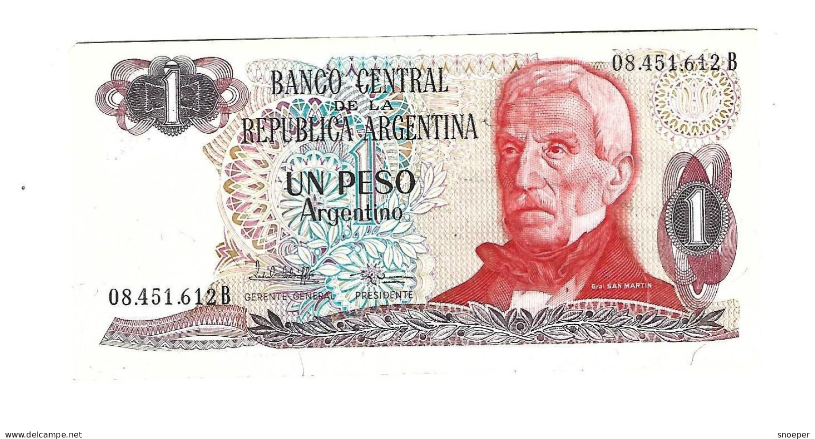 *argentina 1 Peso 1983-85 Km 311 - Argentinien