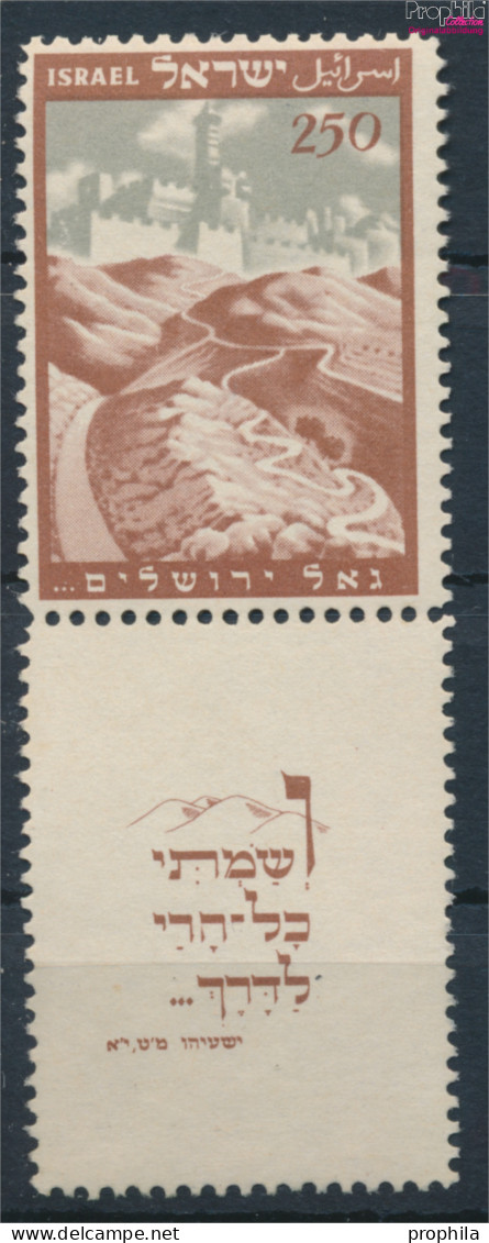 Israel 15 Mit Halbtab (kompl.Ausg.) Postfrisch 1949 Parlament (10348774 - Ungebraucht (mit Tabs)