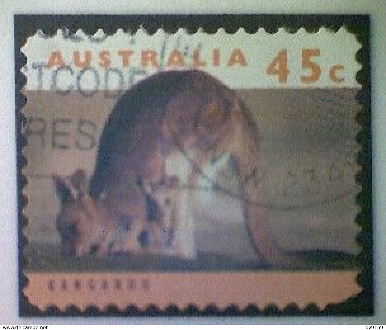 Australia, Scott #1289, Used (o), 1994, Wildlife Series, Kangaroo And Joey, 45¢, Orange And Multicolored - Used Stamps