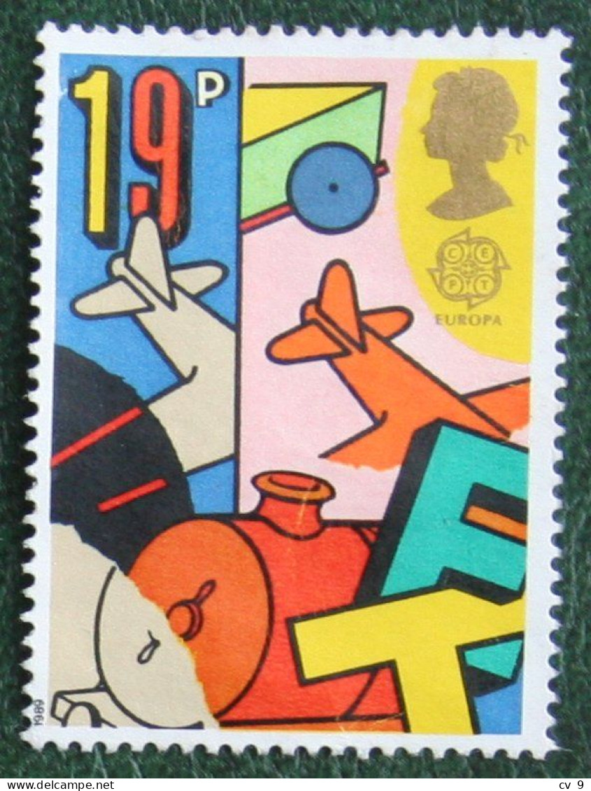 19P EUROPA CEPT CHILDREN GAMES (Mi 1202) 1989 Used Gebruikt Oblitere ENGLAND GRANDE-BRETAGNE GB GREAT BRITAIN - Usados