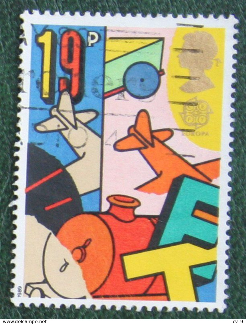 19P EUROPA CEPT CHILDREN GAMES (Mi 1202) 1989 Used Gebruikt Oblitere ENGLAND GRANDE-BRETAGNE GB GREAT BRITAIN - Usados