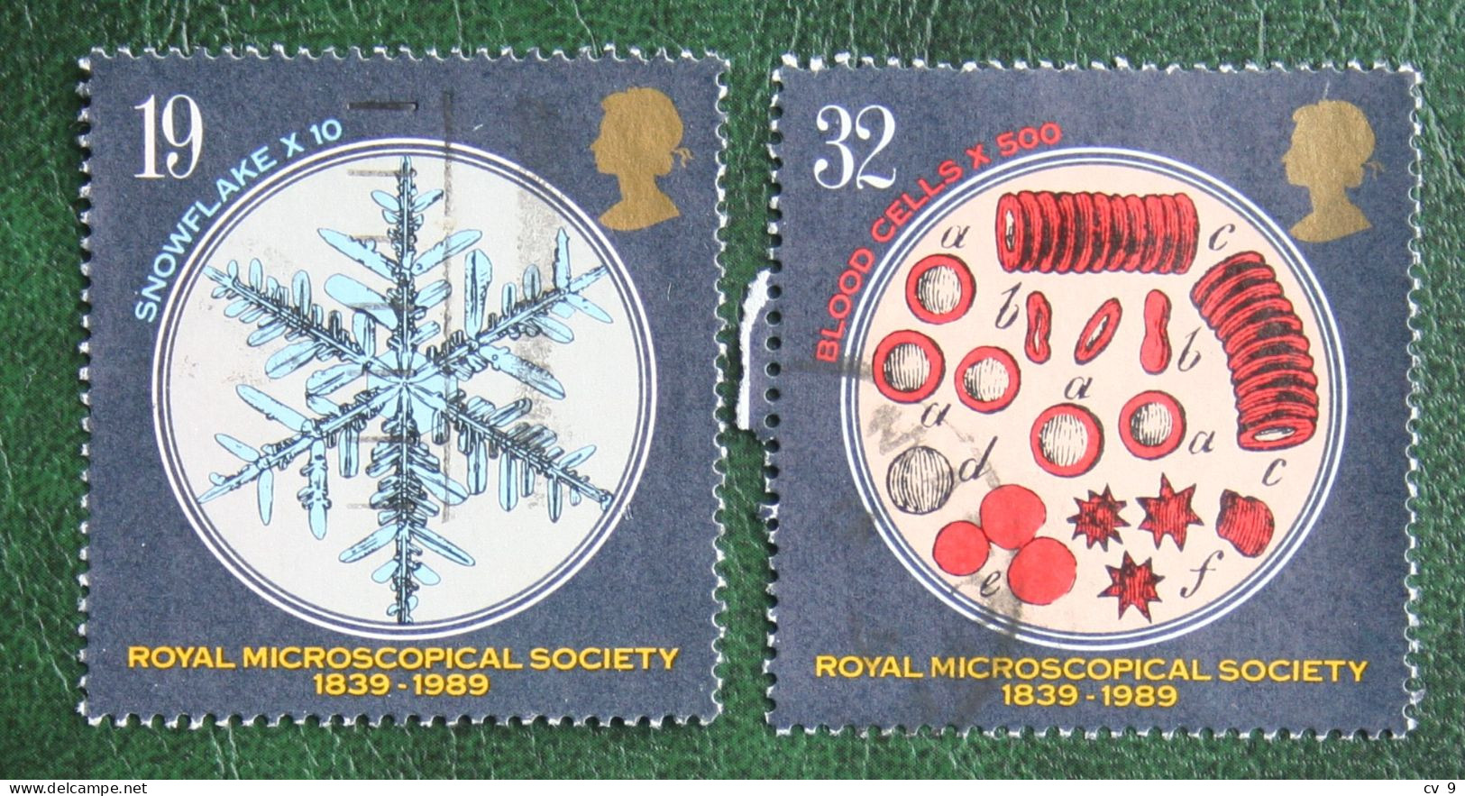 Royal Microscopical Society RMS Mi (1218 1221) 1989 Used Gebruikt Oblitere ENGLAND GRANDE-BRETAGNE GB GREAT BRITAIN - Usados