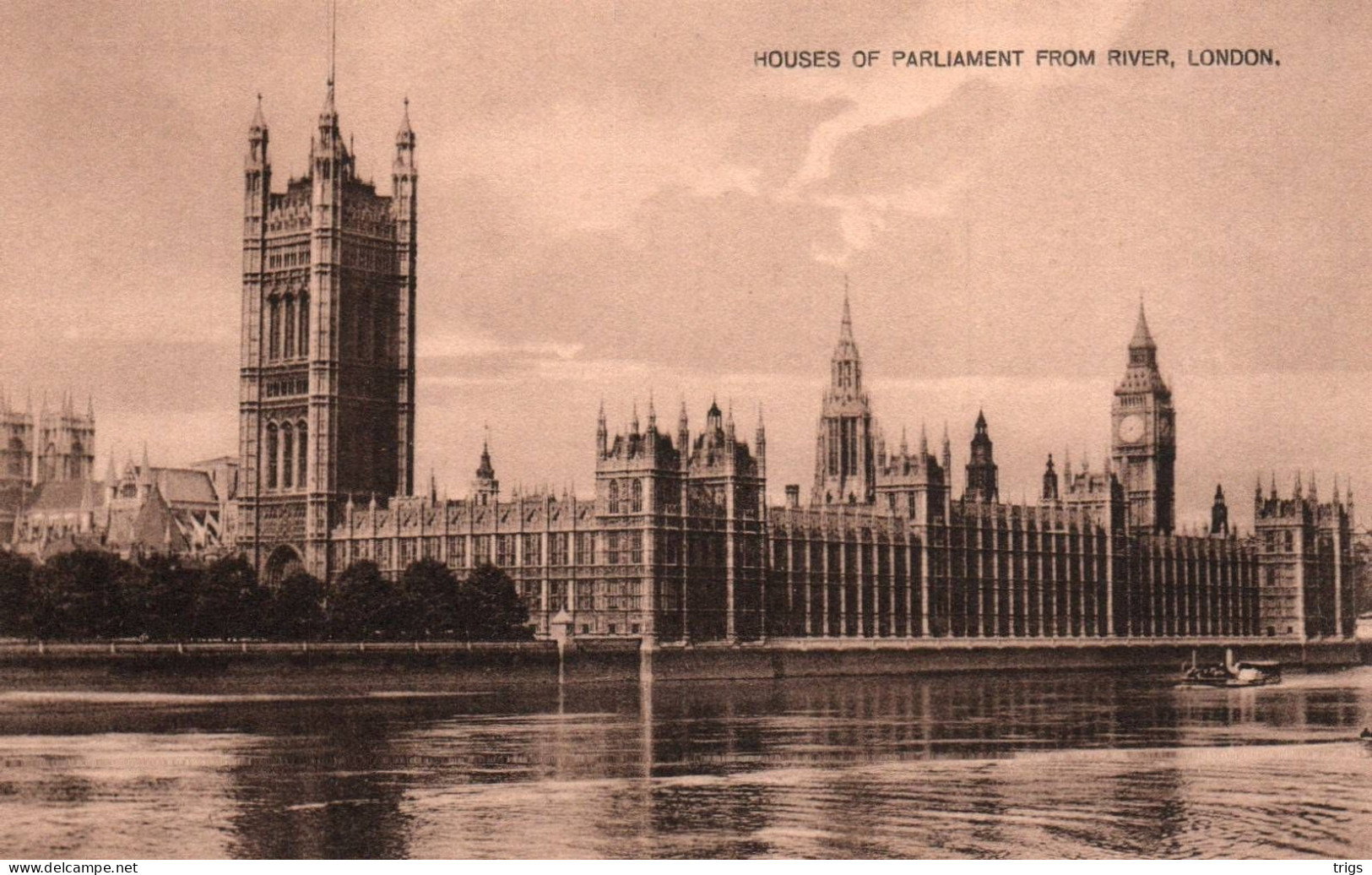 London - Houses Of Parliament From River - Houses Of Parliament