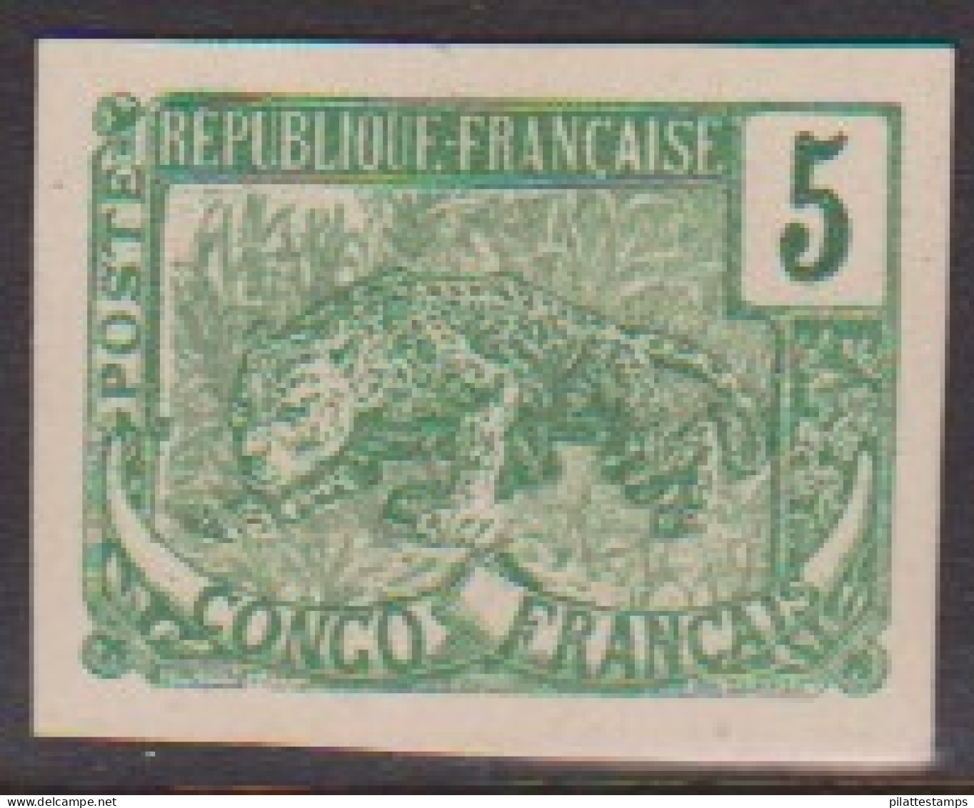 Congo  30j(*) Variété Essai Non Dentelé - Autres & Non Classés