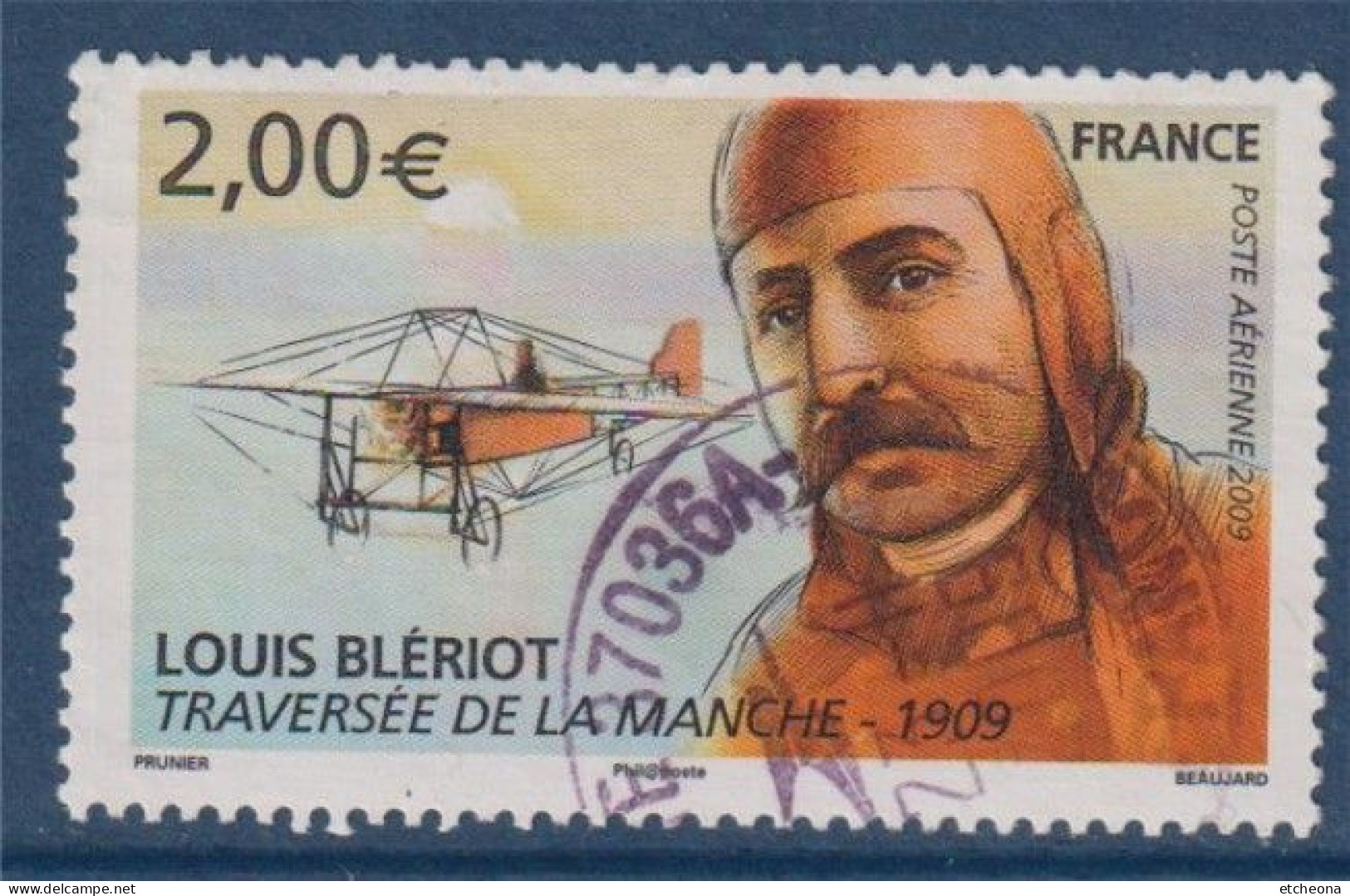 Louis Blériot, L'Antoinette Traversée De La Manche En 1909 N°72 Oblitéré - 1960-.... Afgestempeld