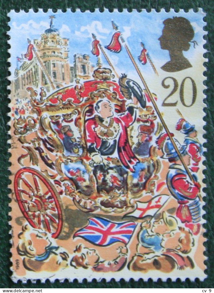 Lord Mayor LONDON WAR HORSE MILITARY Mi 1232 1989 Used Gebruikt Oblitere ENGLAND GRANDE-BRETAGNE GB GREAT BRITAIN - Oblitérés