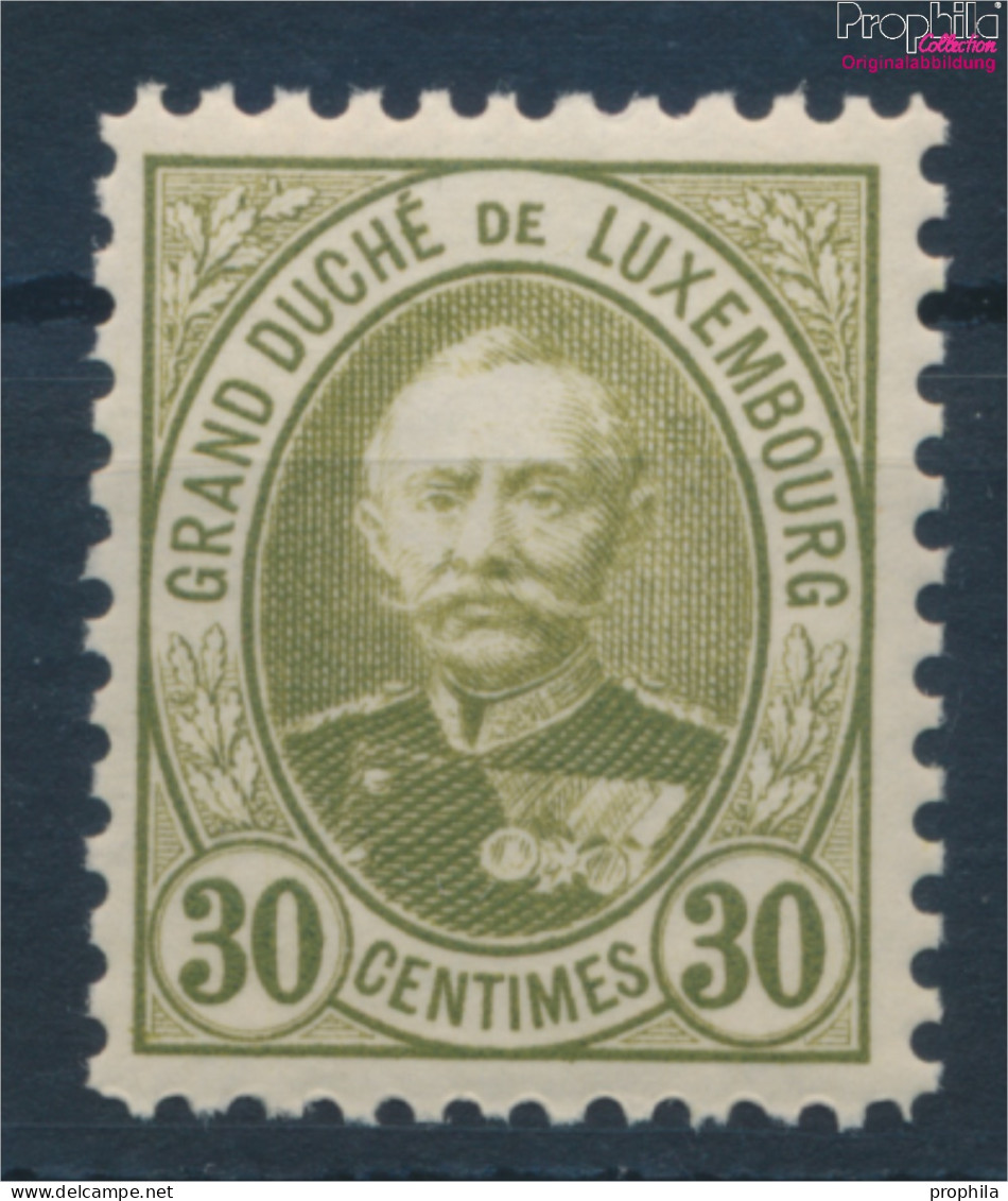 Luxemburg 61D Postfrisch 1891 Adolf (10362800 - 1891 Adolphe Voorzijde