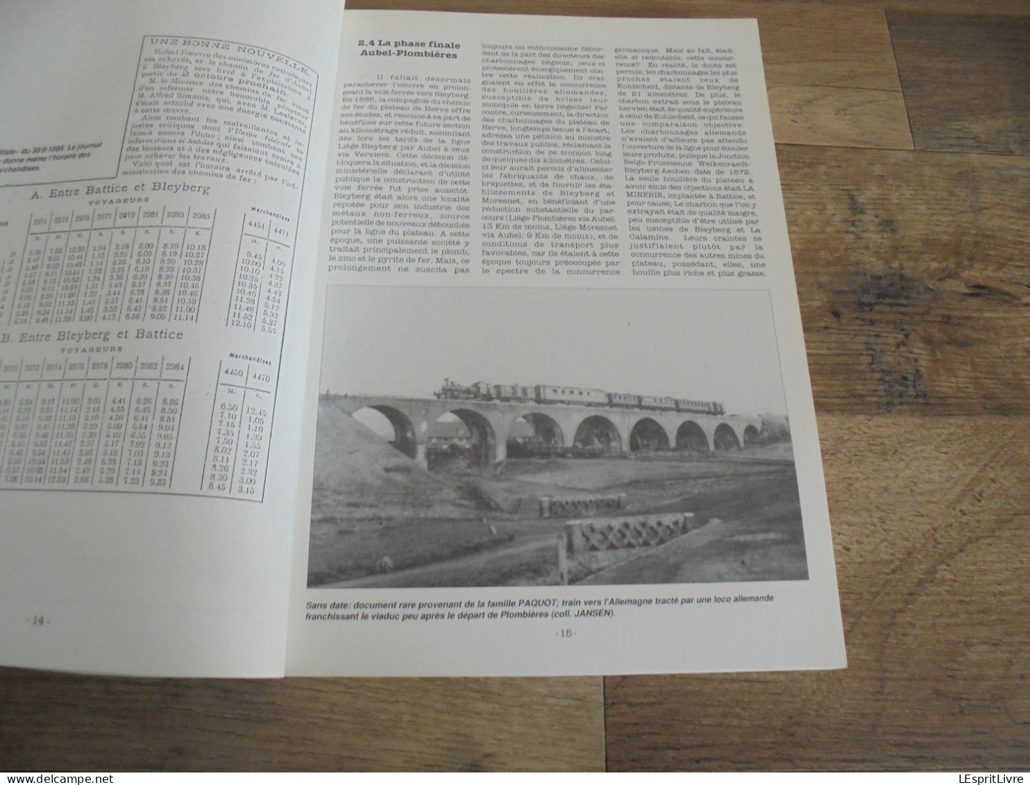 LES CHEMINS DE FER DU PAYS D' HERVE Régionalisme L 38 Moresnet Chaineux Plombières Battice Gemmenich Calamine Micheroux - Bahnwesen & Tramways