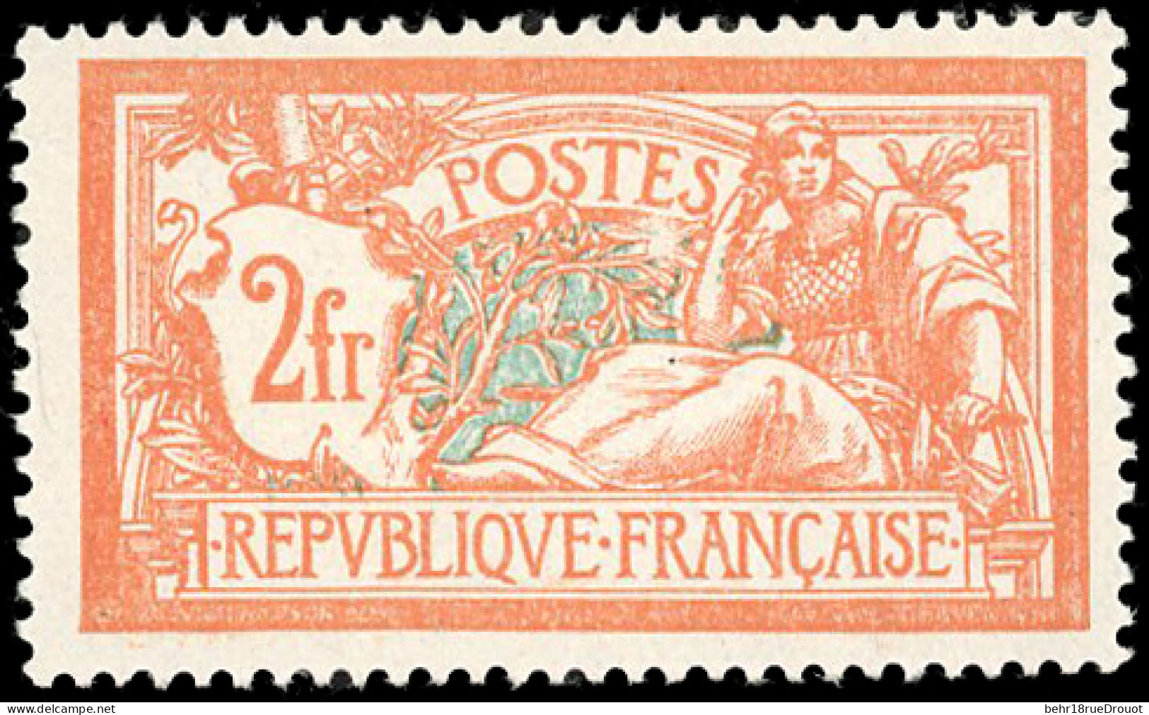 ** 145c - 2F. Merson Orange Et Vert-bleu. Ecusson Brisé. SUP. - Other & Unclassified