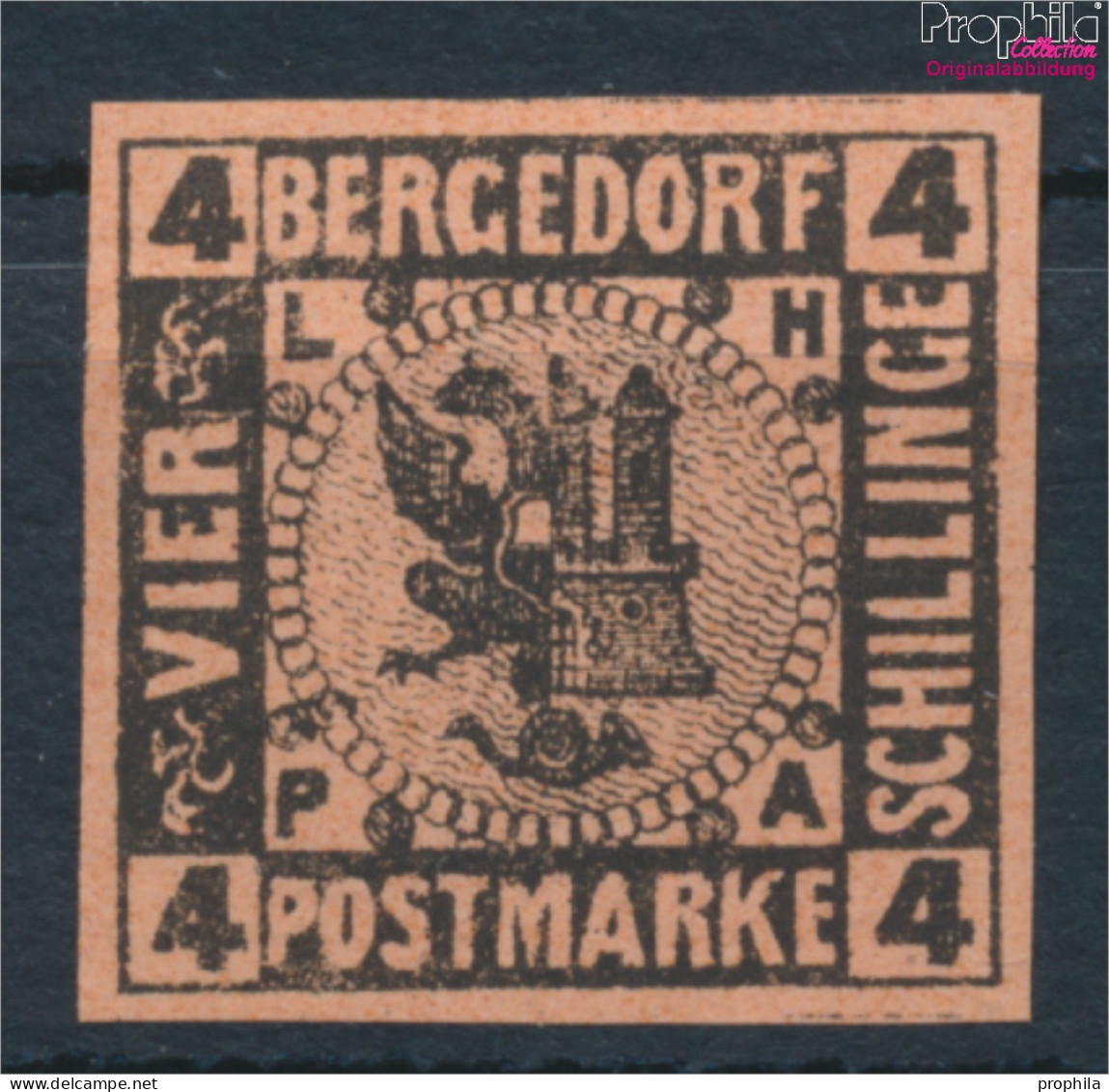 Bergedorf 5ND Neu- Bzw. Nachdruck Postfrisch 1887 Wappen (10348807 - Bergedorf