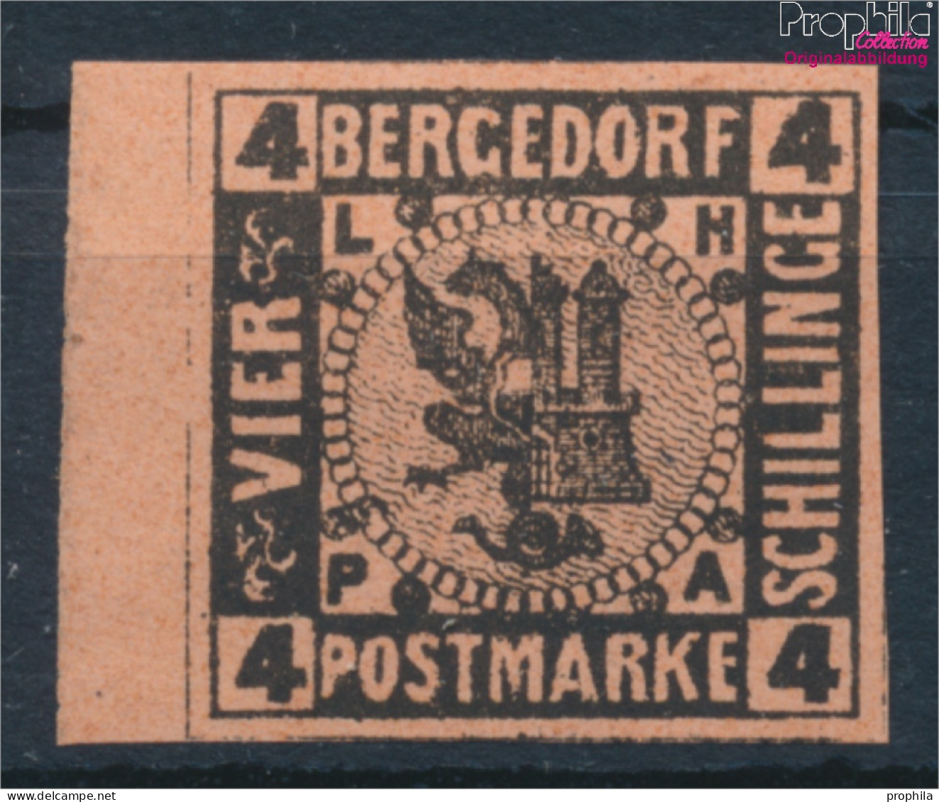 Bergedorf 5ND Neu- Bzw. Nachdruck Postfrisch 1887 Wappen (10348831 - Bergedorf