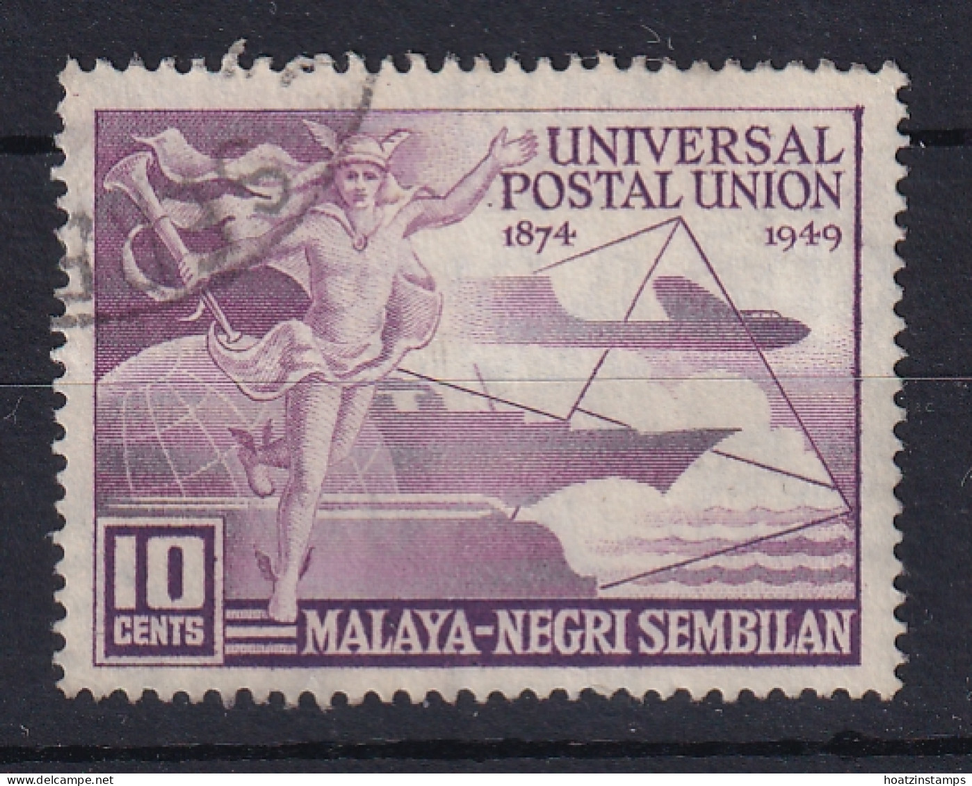 Malaya - Negri Sembilan: 1949   U.P.U.   SG63   10c   Used - Negri Sembilan