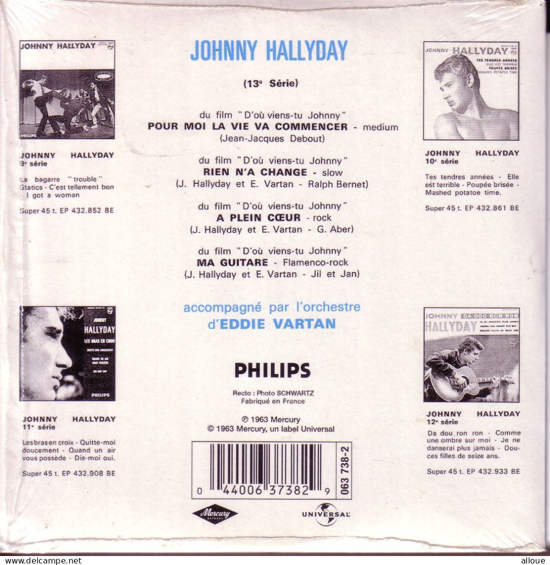 JOHNNY HALLYDAY CD EP POUR MOI LA VIE VA COMMENCER + 3 - Altri - Francese