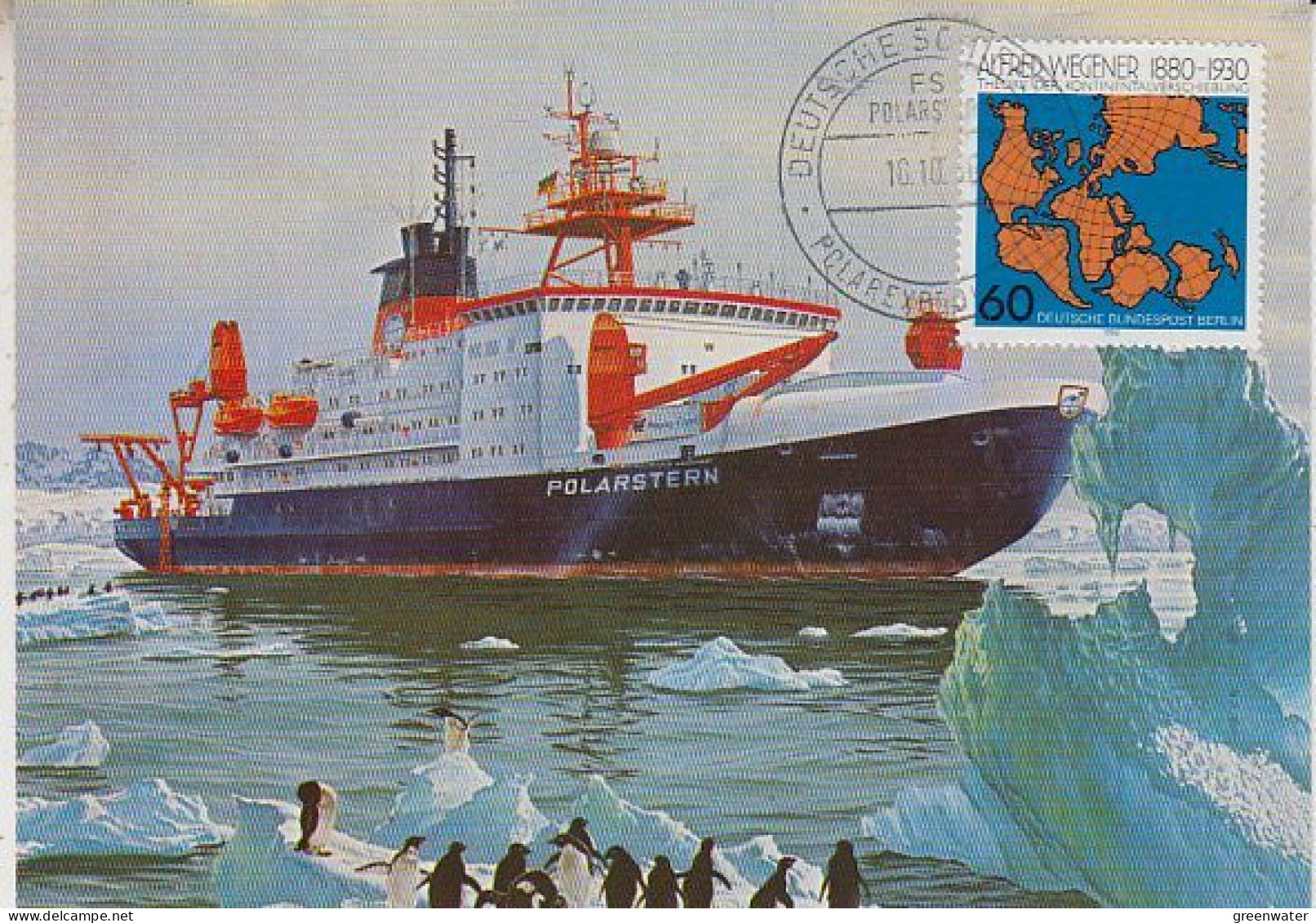 Germany FS Polarstern Postcard Alfred Wegener Ca 18.10.1996 (GS157) - Polareshiffe & Eisbrecher