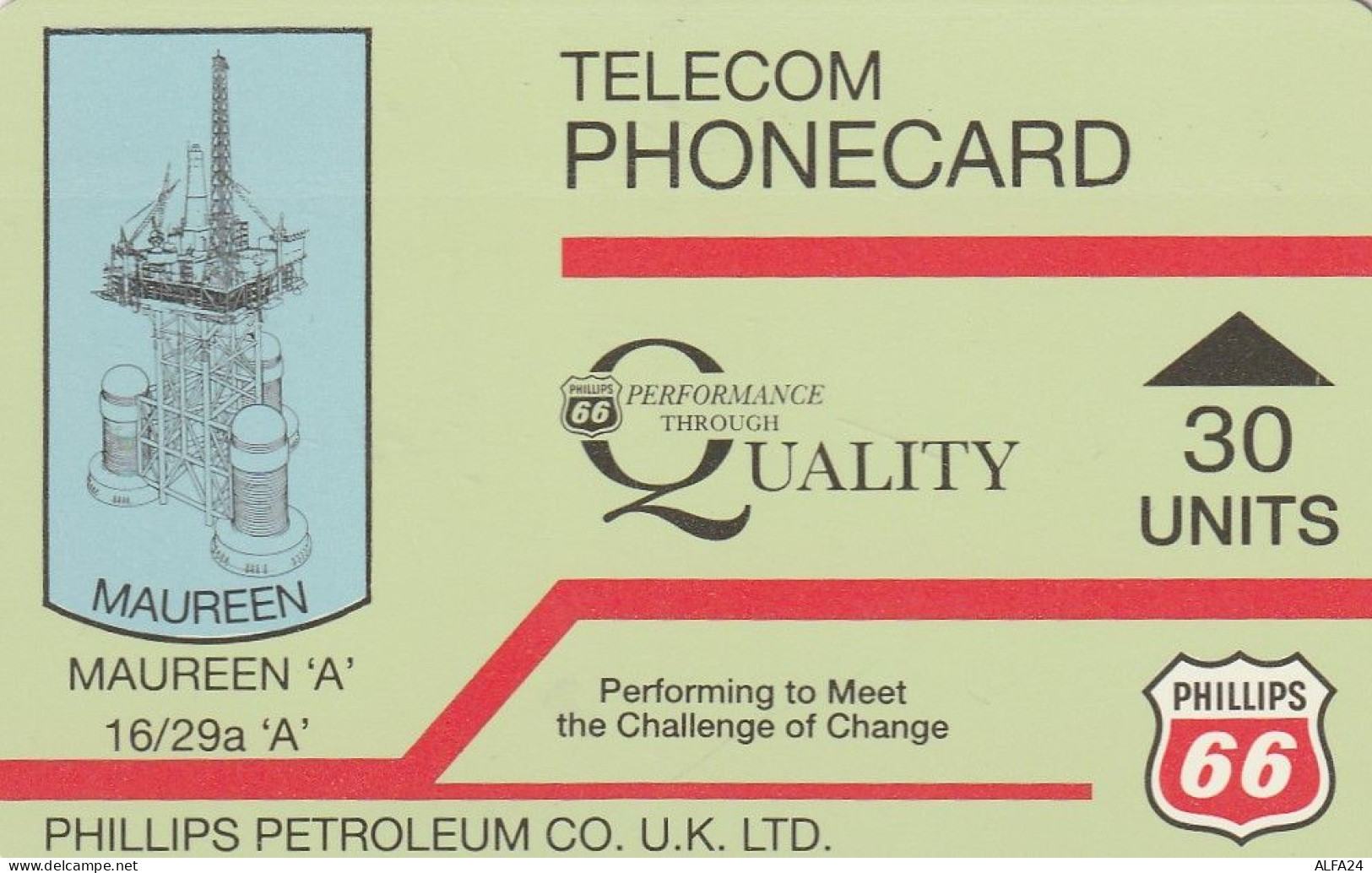 PHONE CARD UK COMPAGNIE PETROLIFERE (E54.19.4 - [ 2] Oil Drilling Rig