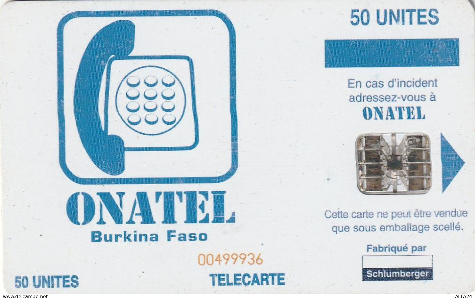 PHONE CARD BURKINA FASO  (E49.48.1 - Burkina Faso