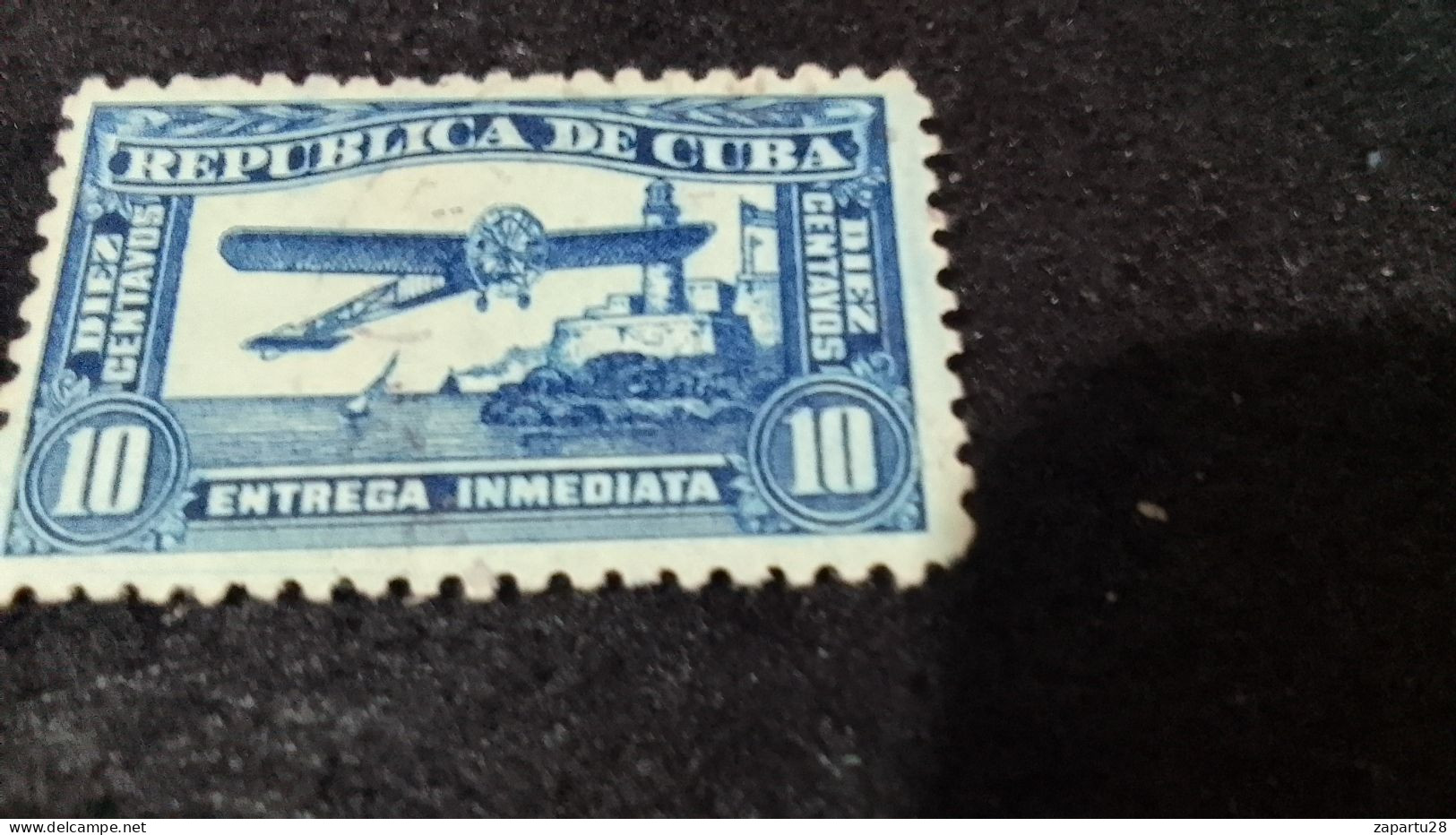 CUBA- 1910--35-  10 C.    DAMGASIZ   NOT GOM - Usados