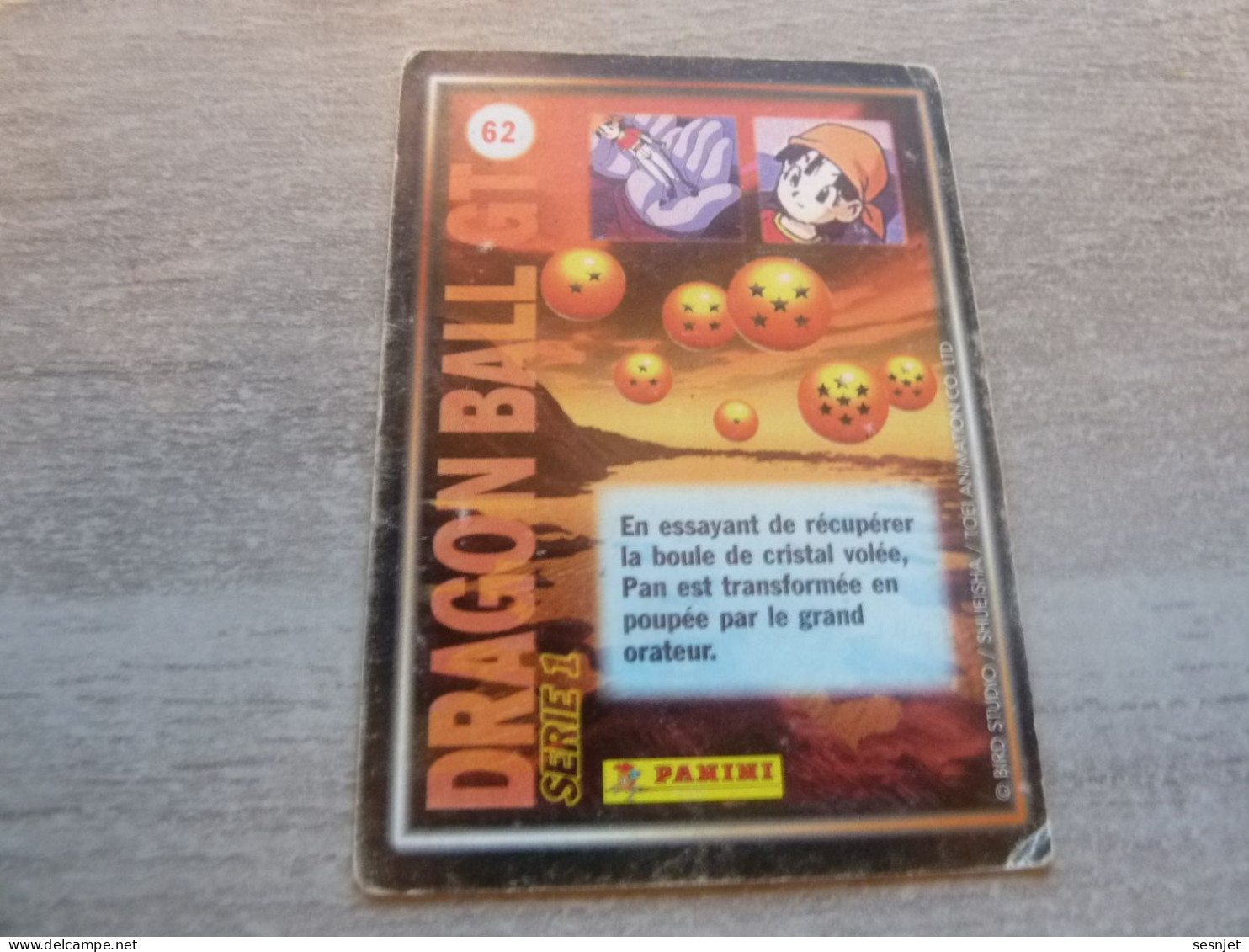 Dragon Ball Gt - Panini - Série 1 - N° 62 - Editions Bird Studio -  Année Non Définie - - Dragonball Z