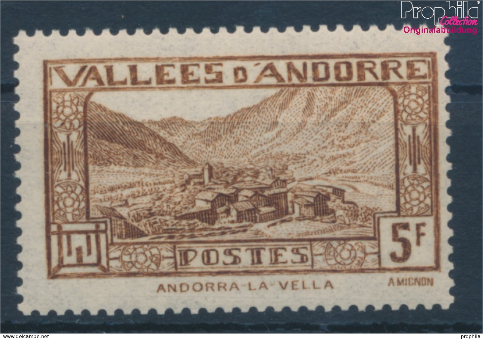 Andorra - Französische Post 45 Postfrisch 1932 Landschaften (10363151 - Nuovi