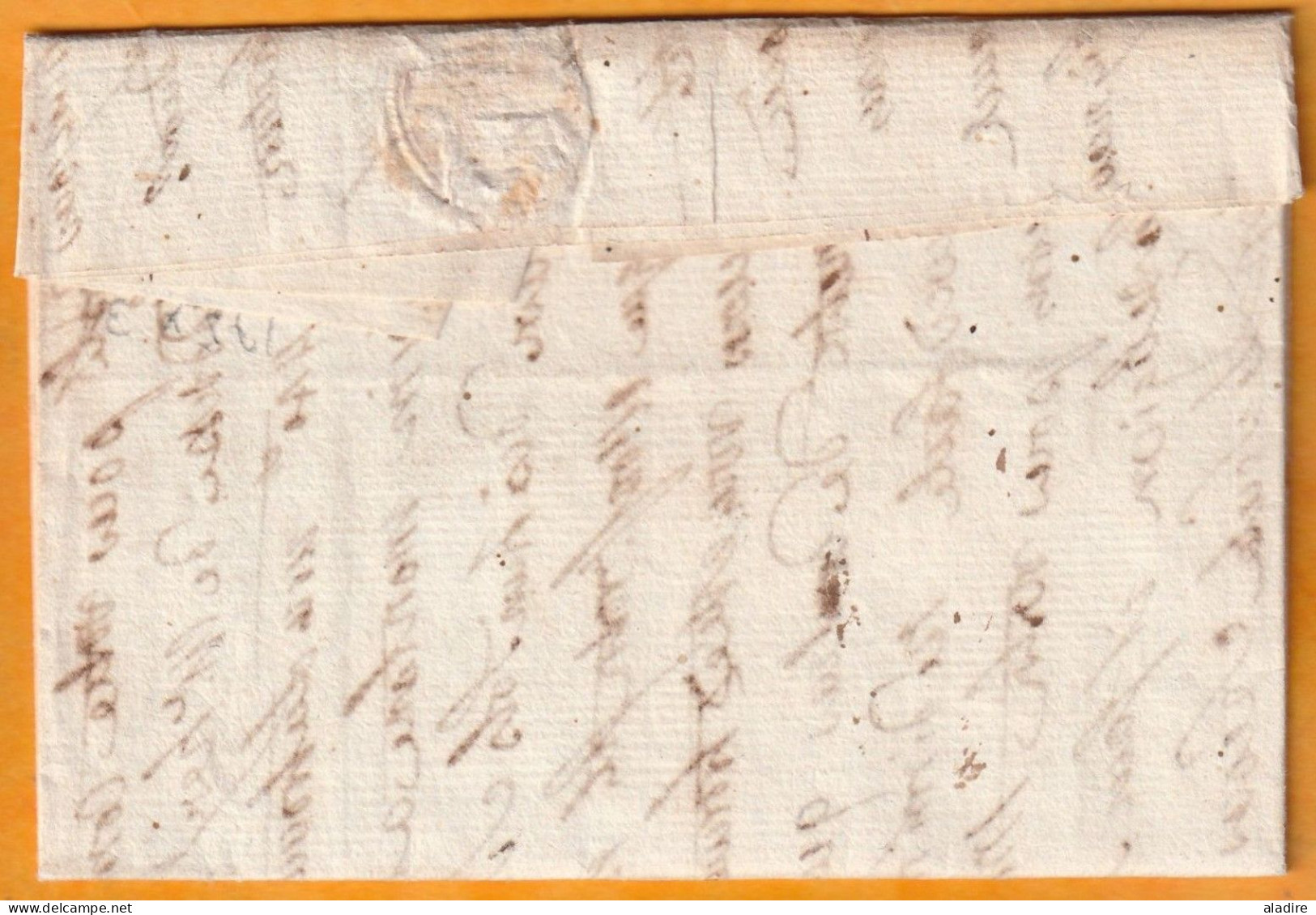 1757 - Marque Postale RHEIMS Reims Sur Lettre De 2 P Avec Facture Vers SAINT DIE En Lorraine, Vosges - Règne De Louis XV - ....-1700: Vorläufer