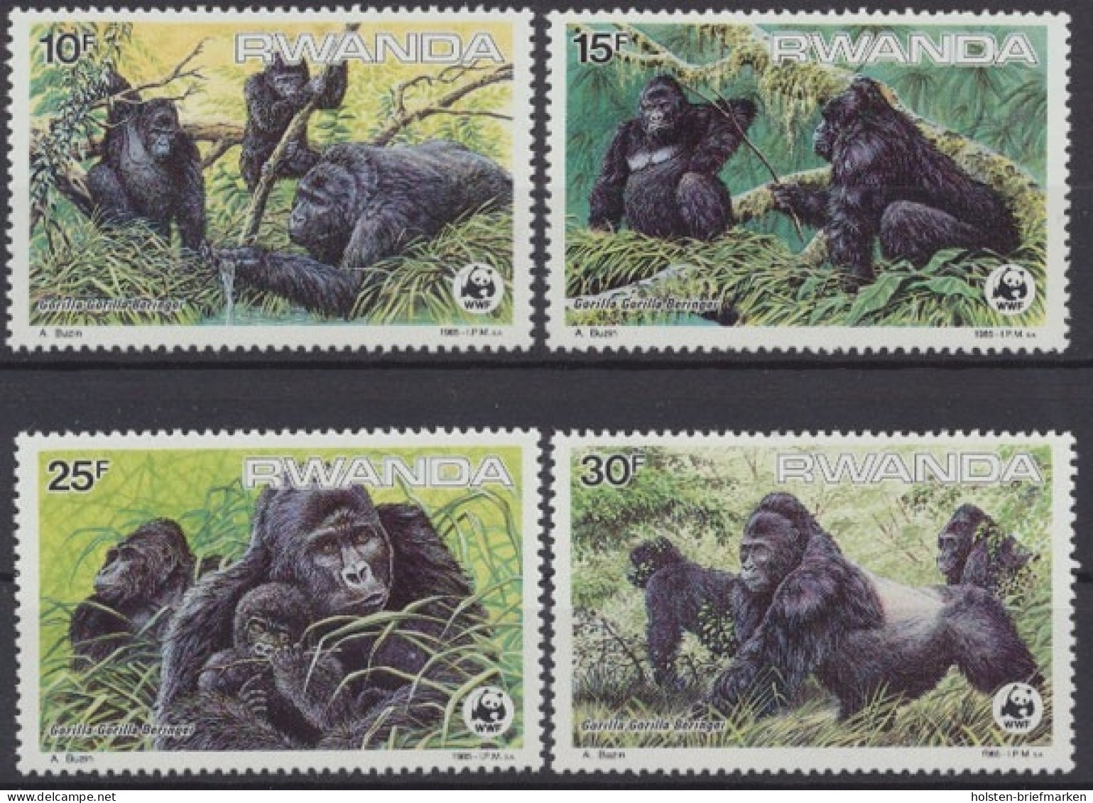 Ruanda, Michel Nr. 1292-1295, Postfrisch/MNH - Other & Unclassified