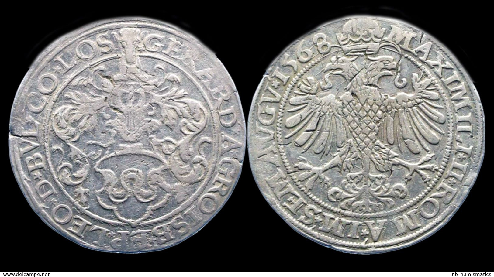 Southern Netherlands Liege Gerard Van Groesbeek Rijksdaalder 1568 - 975-1795 Hochstift Lüttich