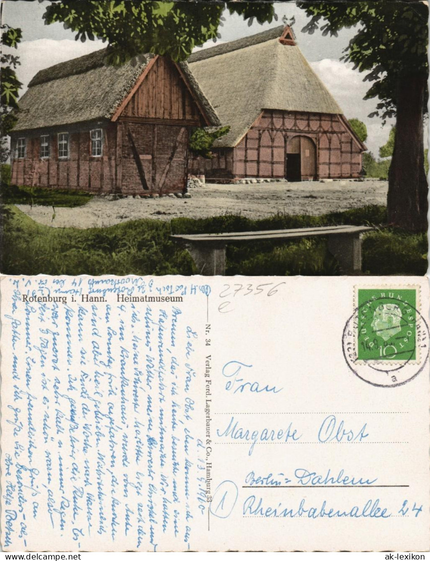 Ansichtskarte Rotenburg (Wümme) Heimatmuseum 1962 - Rotenburg (Wuemme)