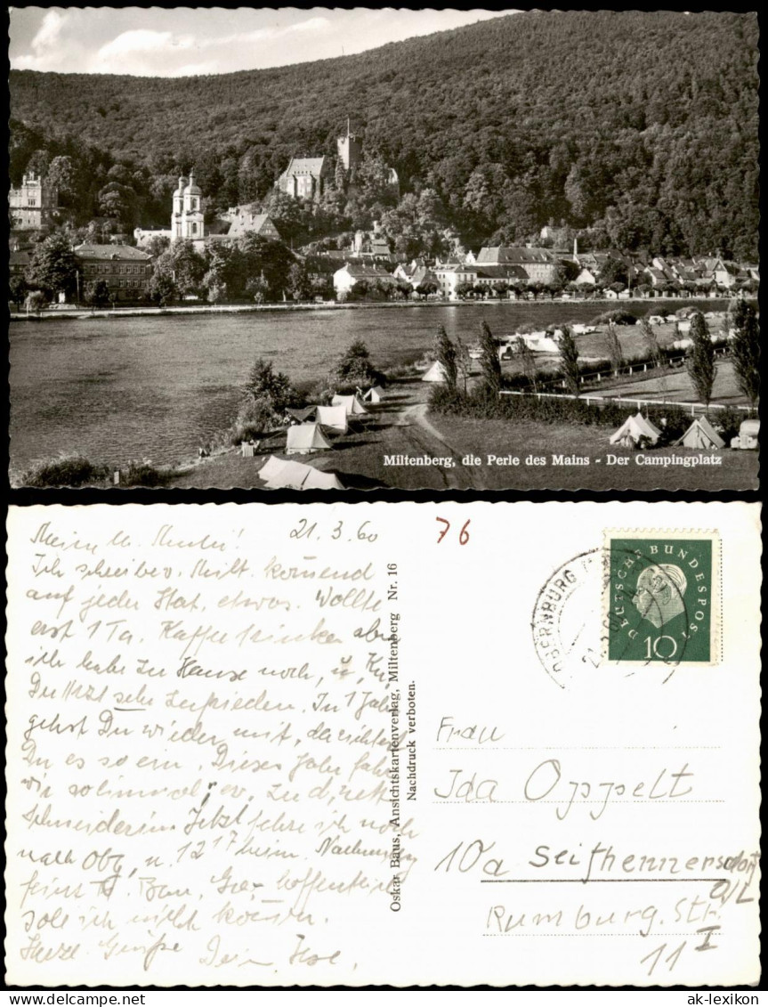 Ansichtskarte Miltenberg (Main) Stadt, Campingplatz 1959 - Miltenberg A. Main