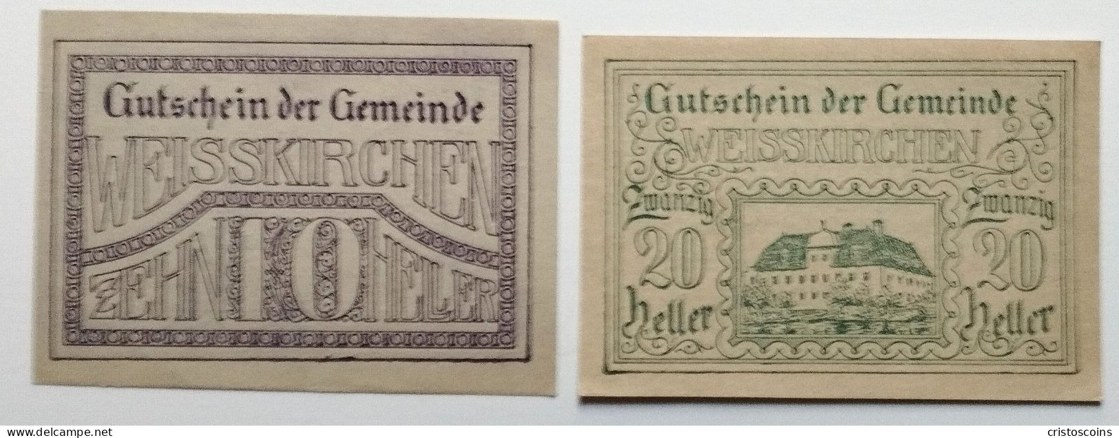 Austria 10/20H Notgeld  Weisskirchen 1920 (Ban.2023 - Austria