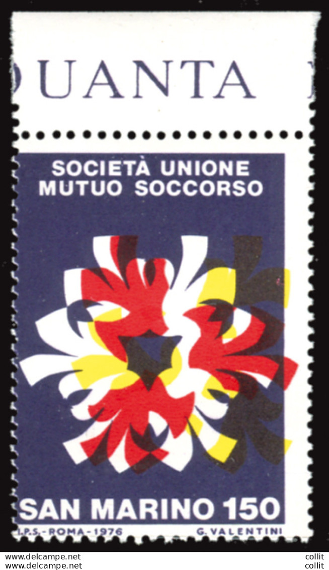 Mutuo Soccorso  Varietà Dentellatura Verticale E Colori Spostati - Unused Stamps