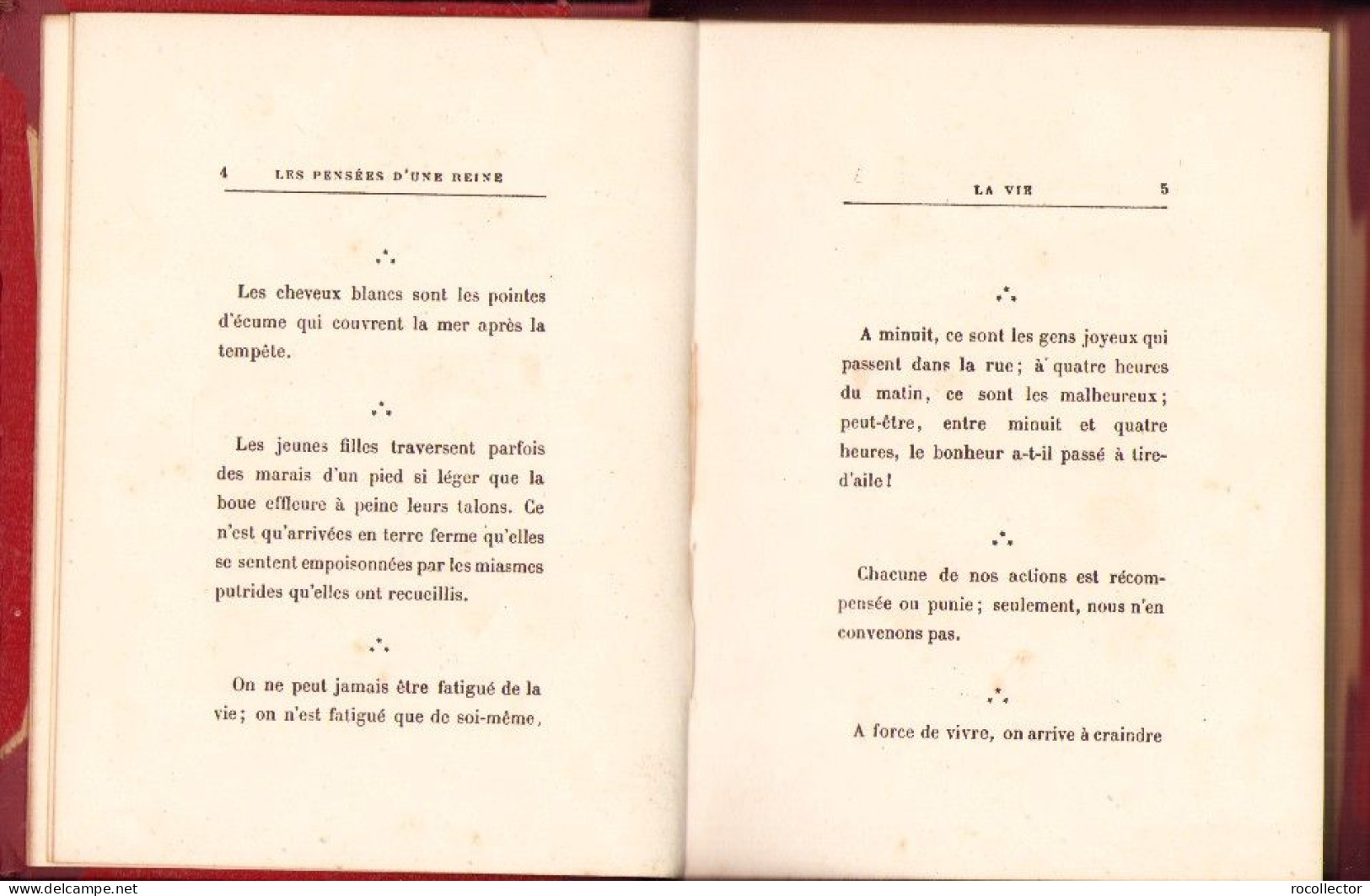 Les Pensées D’une Reine Par Carmen Sylva, Calmann-Levy, Editeurs, Paris MISSING 4 PAGES - Alte Bücher