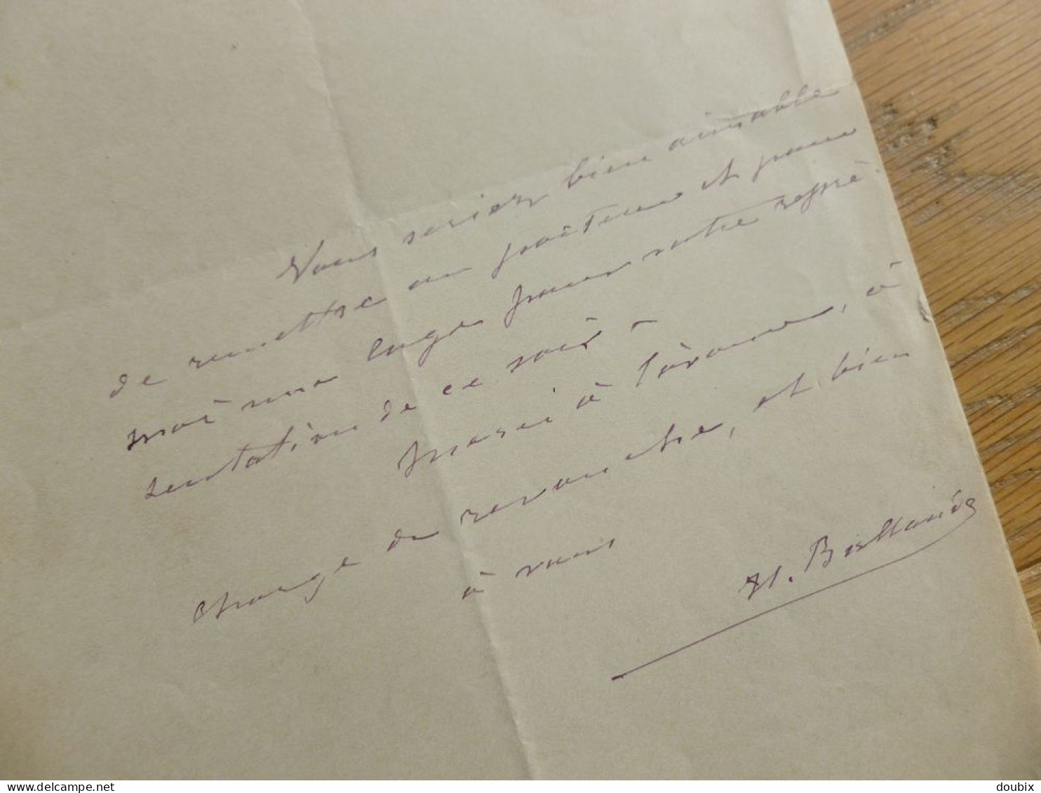 Hilarion BALLANDE (1820-1887) Acteur COMEDIE Française. Directeur ODEON Theatre. Matinées Littéraires. 2 X AUTOGRAPH - Personajes Historicos