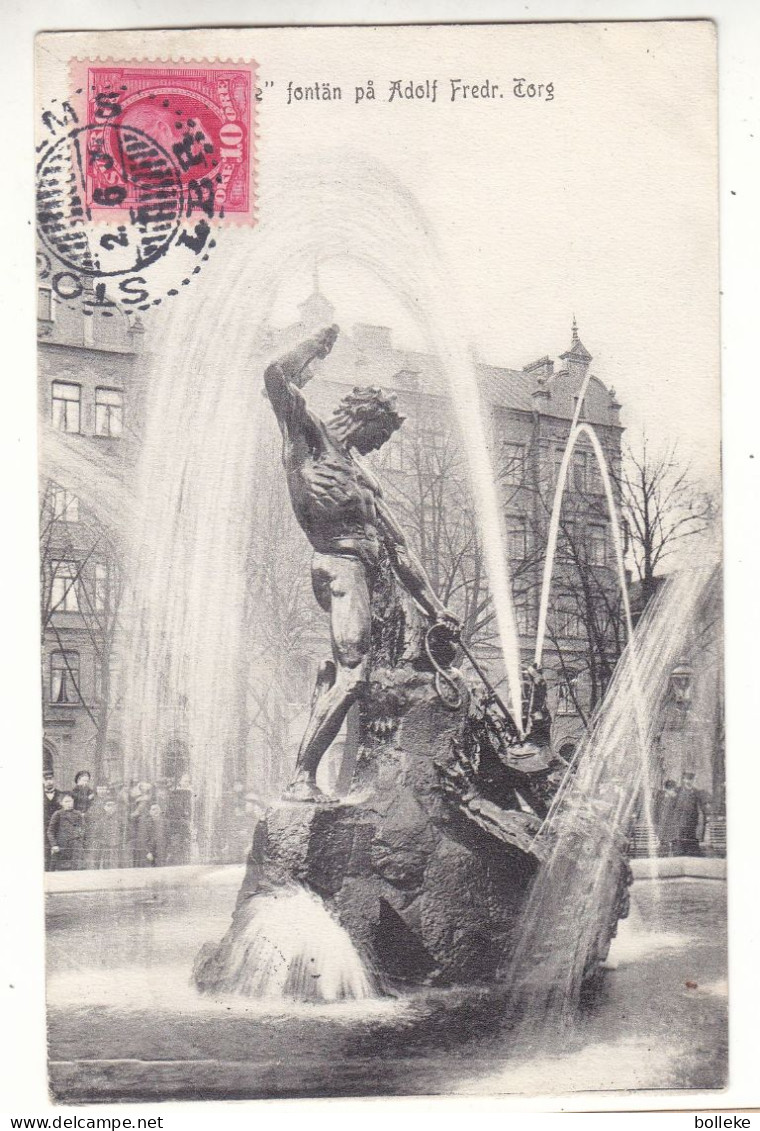 Suède - Carte Postale De 1909 - Oblit Stockholm - Exp Vers Verneuil Sur Avre - Valeur 7,50 € En .....2005 - Briefe U. Dokumente