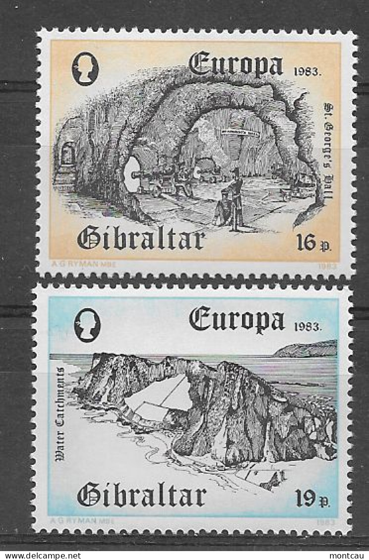 Gibraltar 1983.  Europa Mi 463-64  (**) - 1983