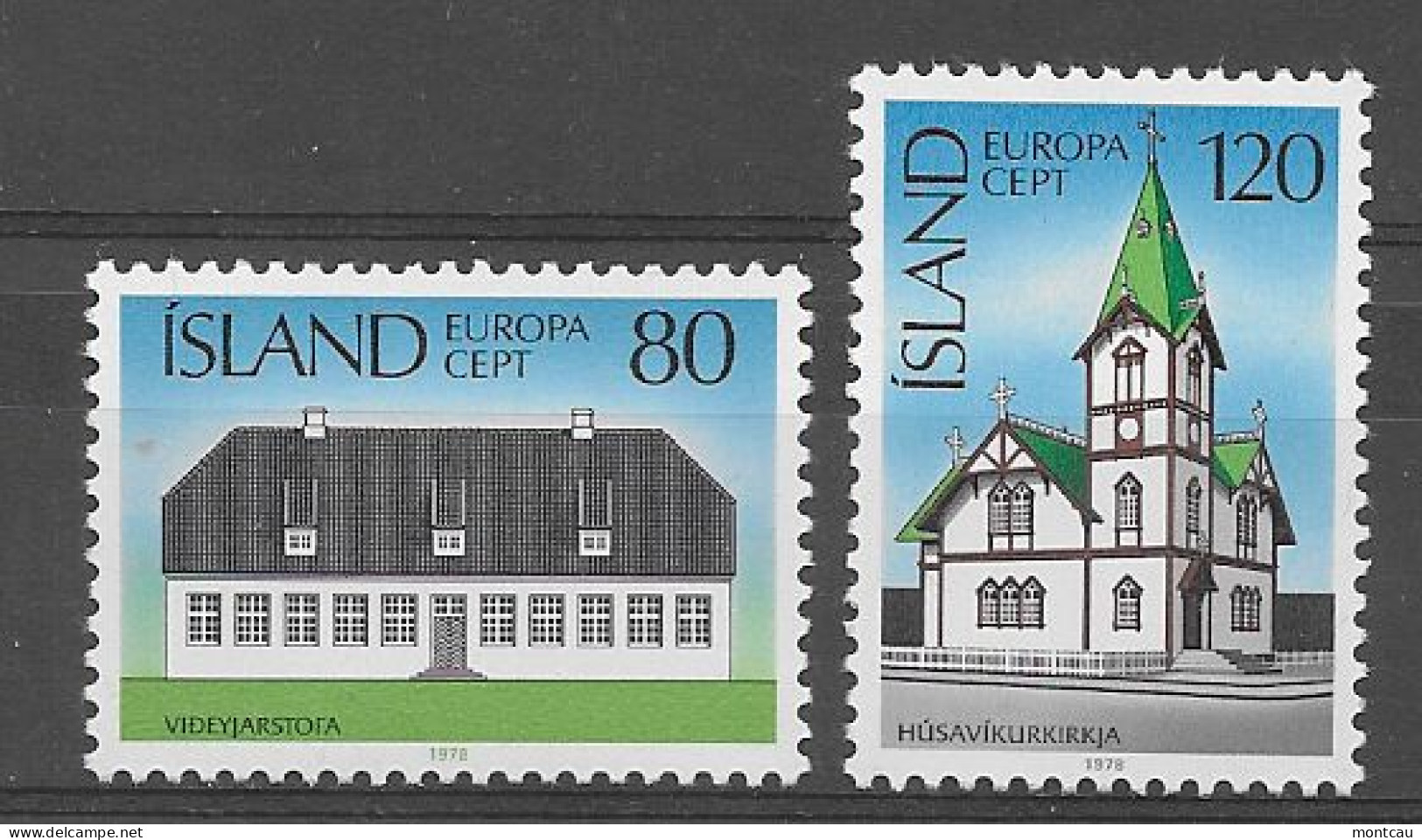 Islandia 1978.  Europa Mi 530-31  (**) - 1978