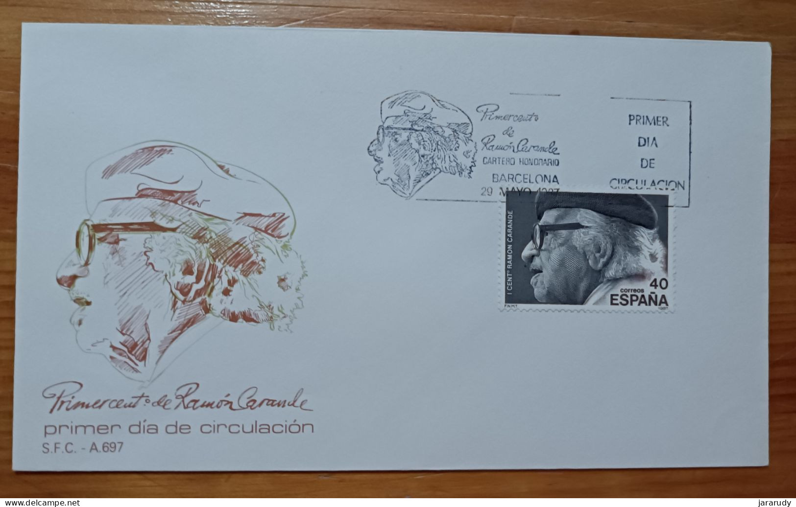 ESPAÑA PERSONAJE 1987 FDC/SPD MNH - FDC