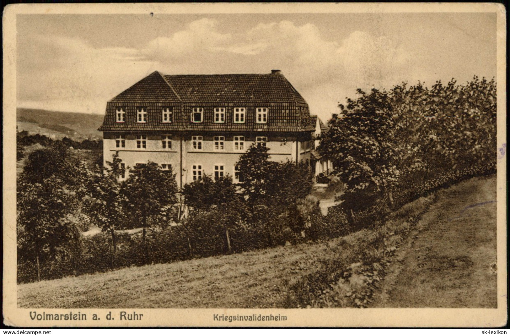 Ansichtskarte Volmarstein-Wetter (Ruhr) Kriegsinvalidenheim 1938 - Wetter