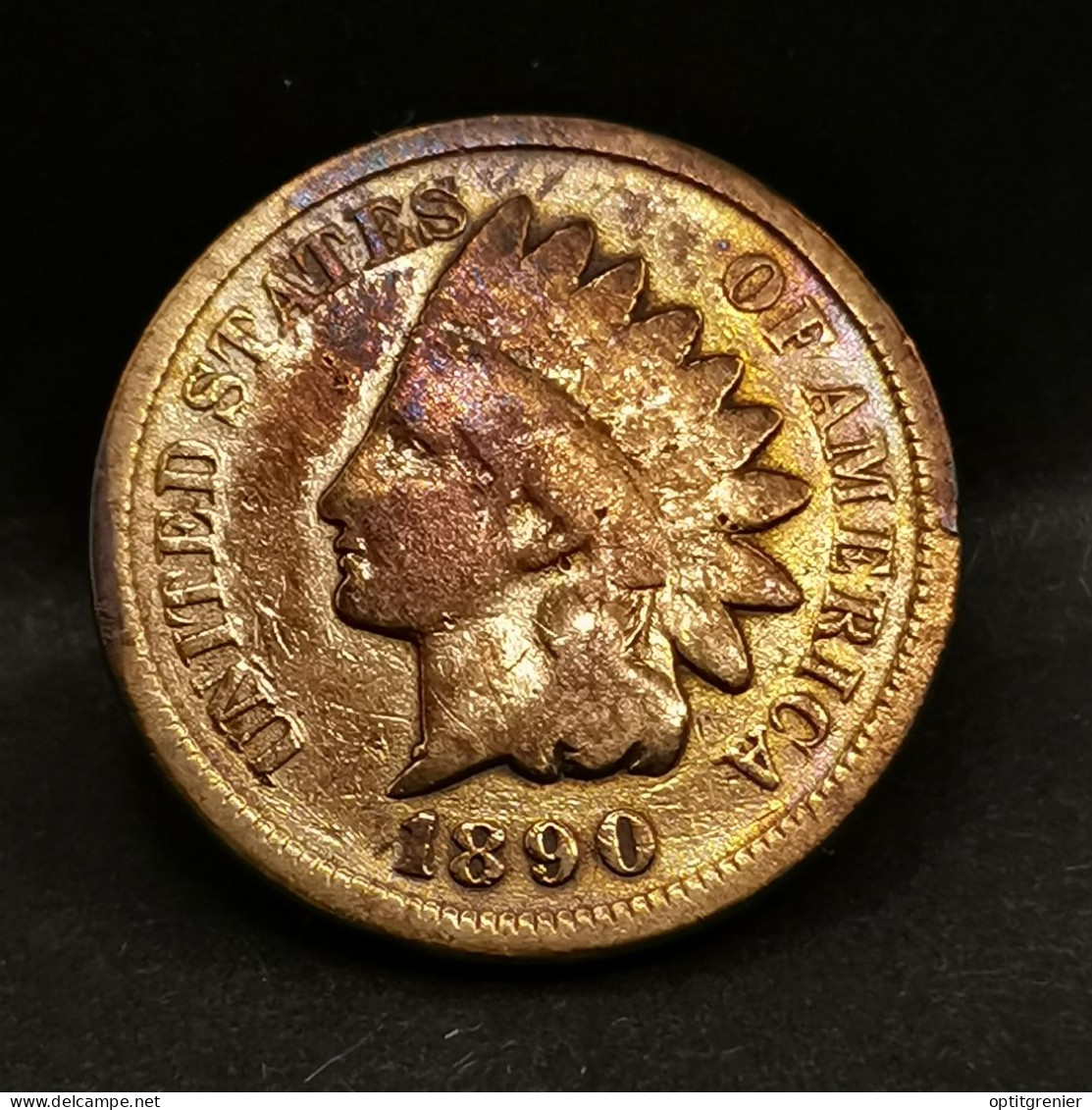 1 CENT INDIAN HEAD 1890 USA / TETE D'INDIEN - 1859-1909: Indian Head