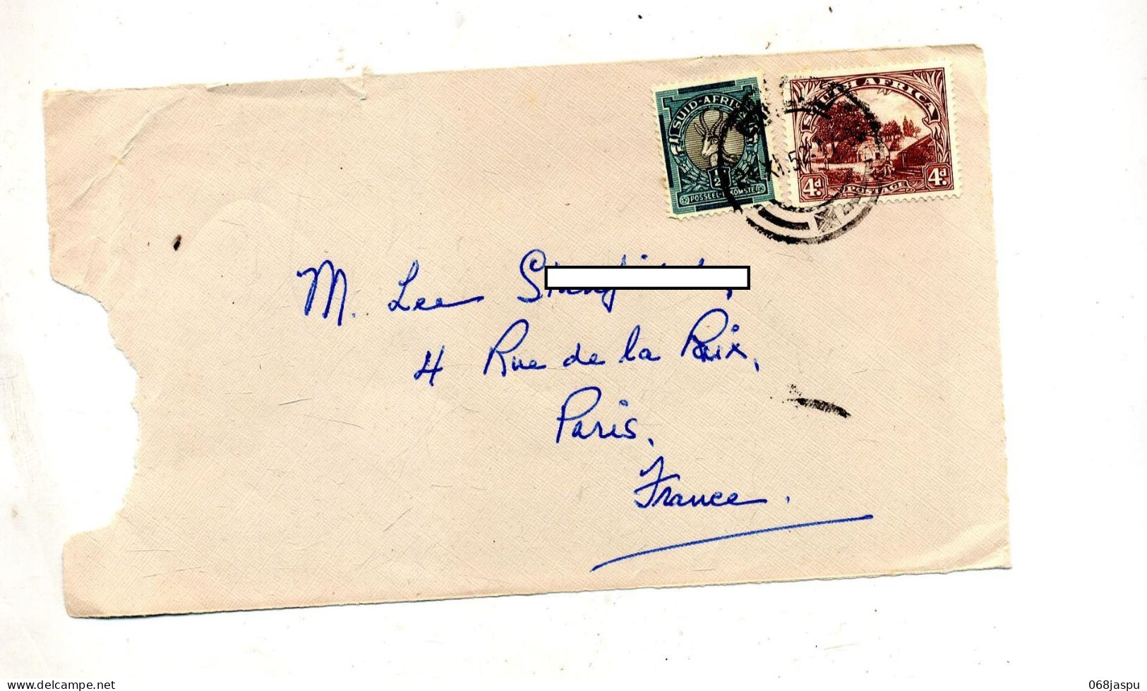 Devant De Lettre Cachet Sur Gazelle Case - Lettres & Documents