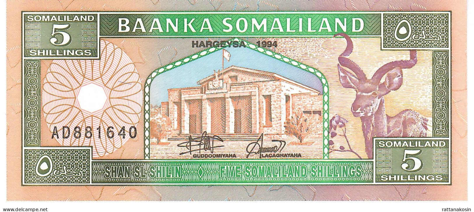 SOMALILAND P1 5 SHILLINGS 1994  UNC. - Other - Africa