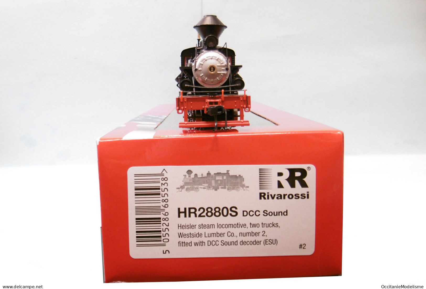 Rivarossi - Locomotive Vapeur HEISLER Westside Lumber Co DCC Sound réf. HR2880S Neuf HO 1/87