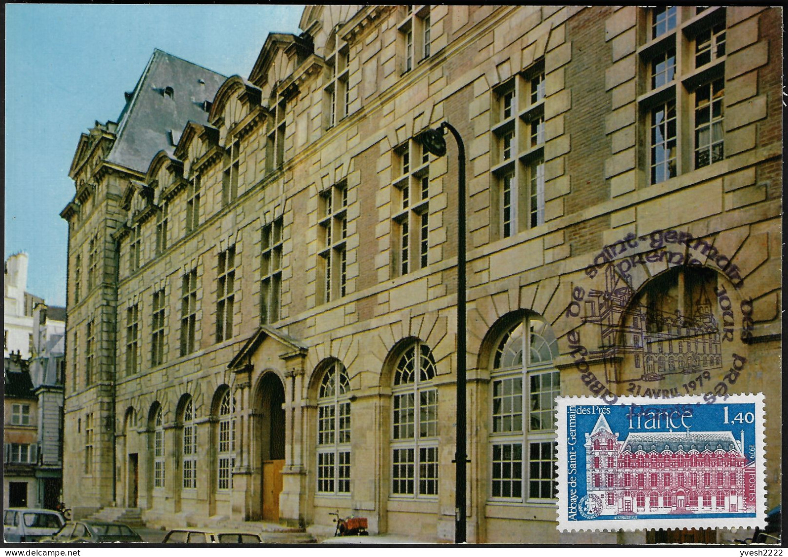 France 1979 Y&T 2045. Carte Maximum. Abbaye De Saint-Germain-des-Prés - Abdijen En Kloosters