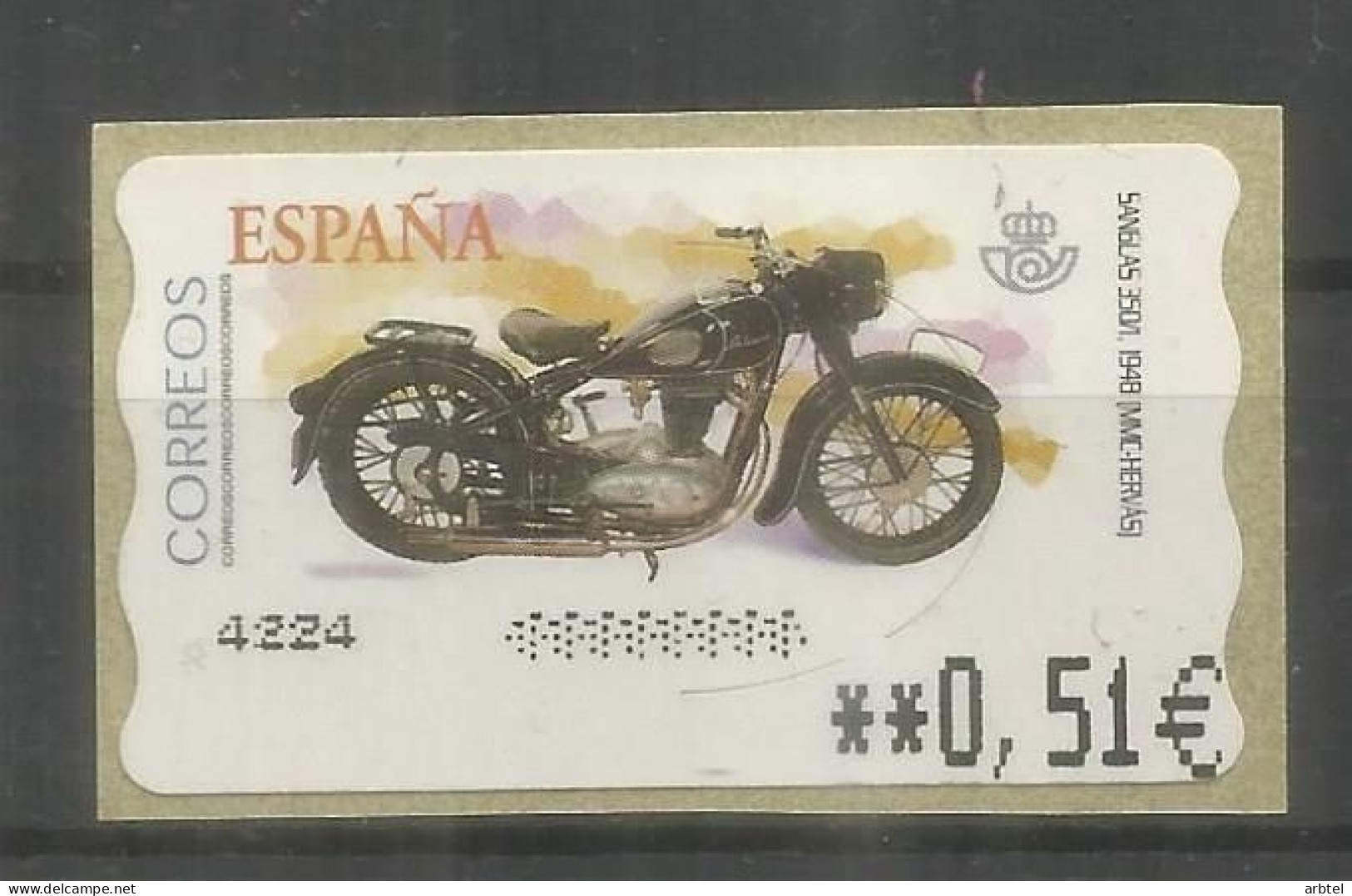 ESPAÑA SPAIN ATM MOTO MOTORCYCLE SANGLAS CON LEYENDA PUNTOS - Motorfietsen